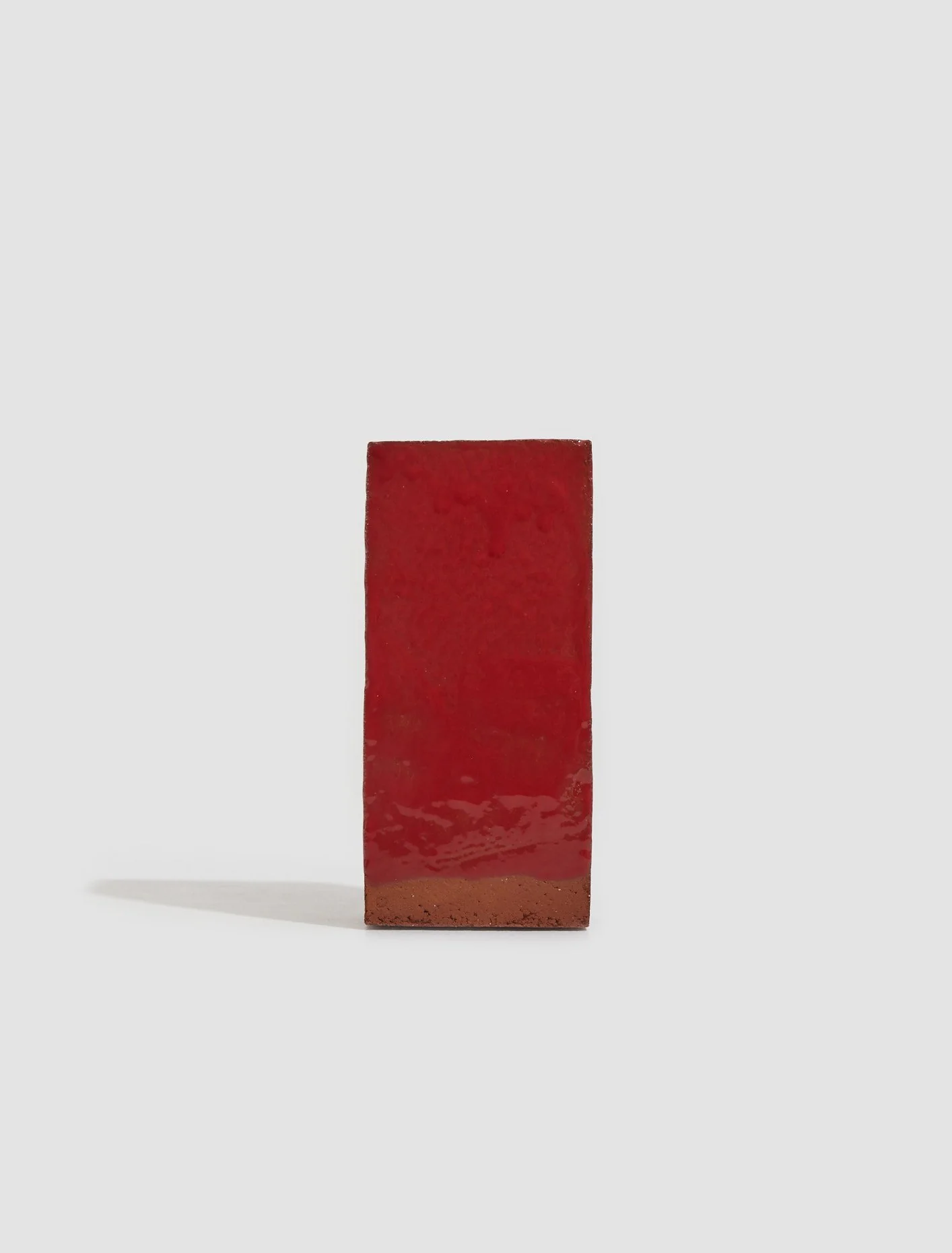 A Single Brick Candle Holder in Red - Image 2