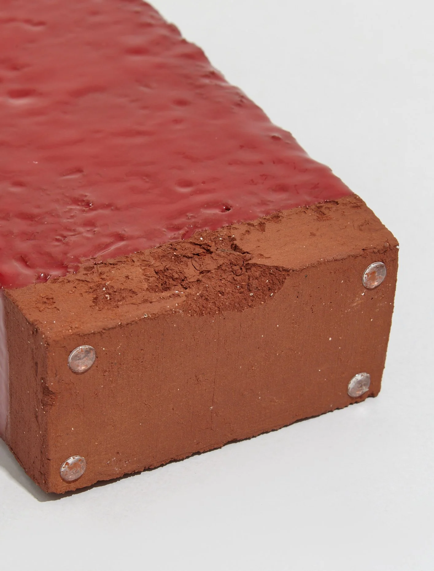 A Single Brick Candle Holder in Red - Image 4