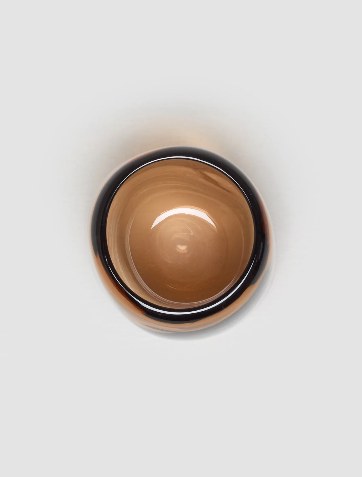 Addled Water Glass Small in Coca - Image 4