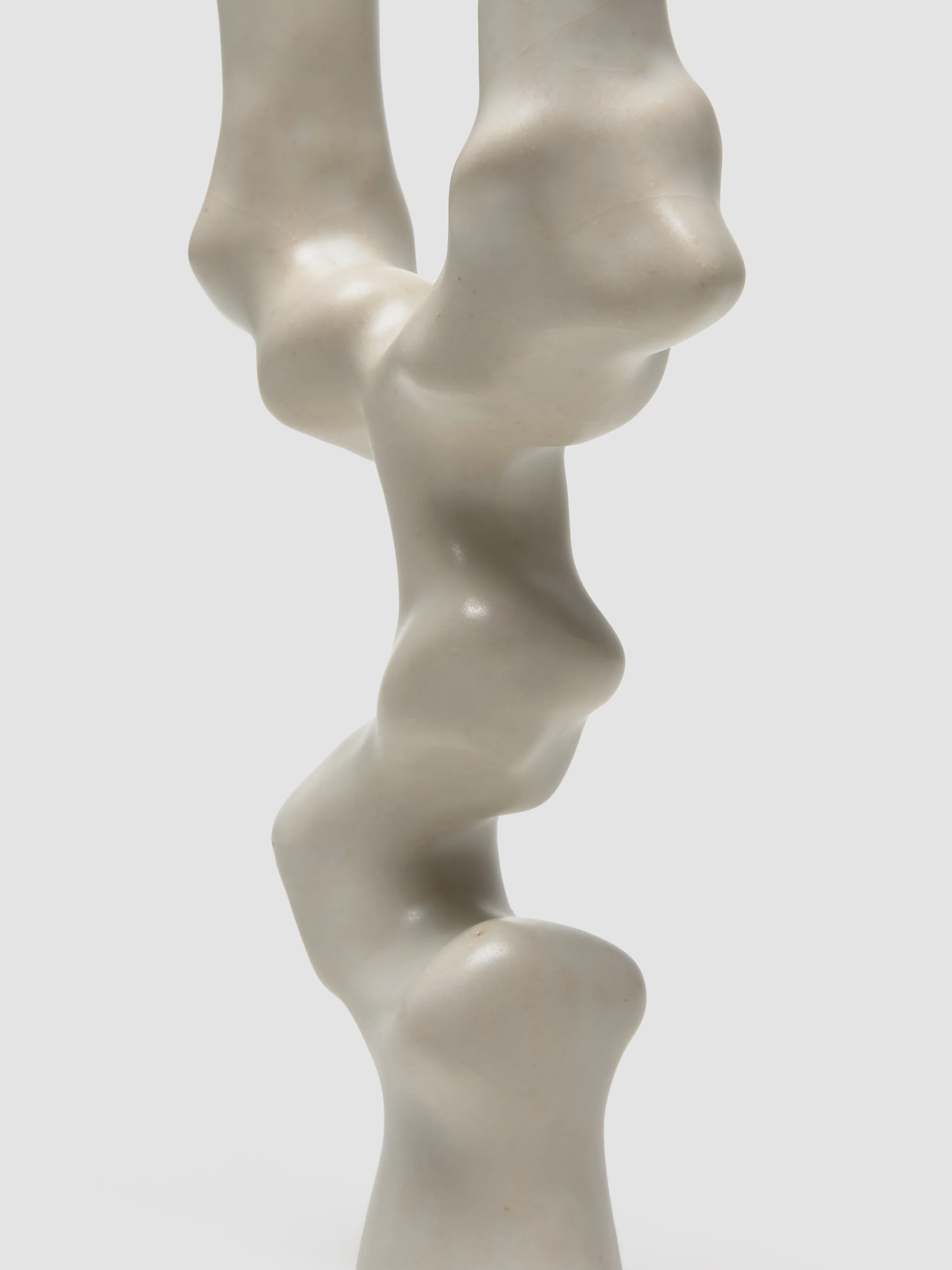 Akoya Double Candleholder in White - Image 2