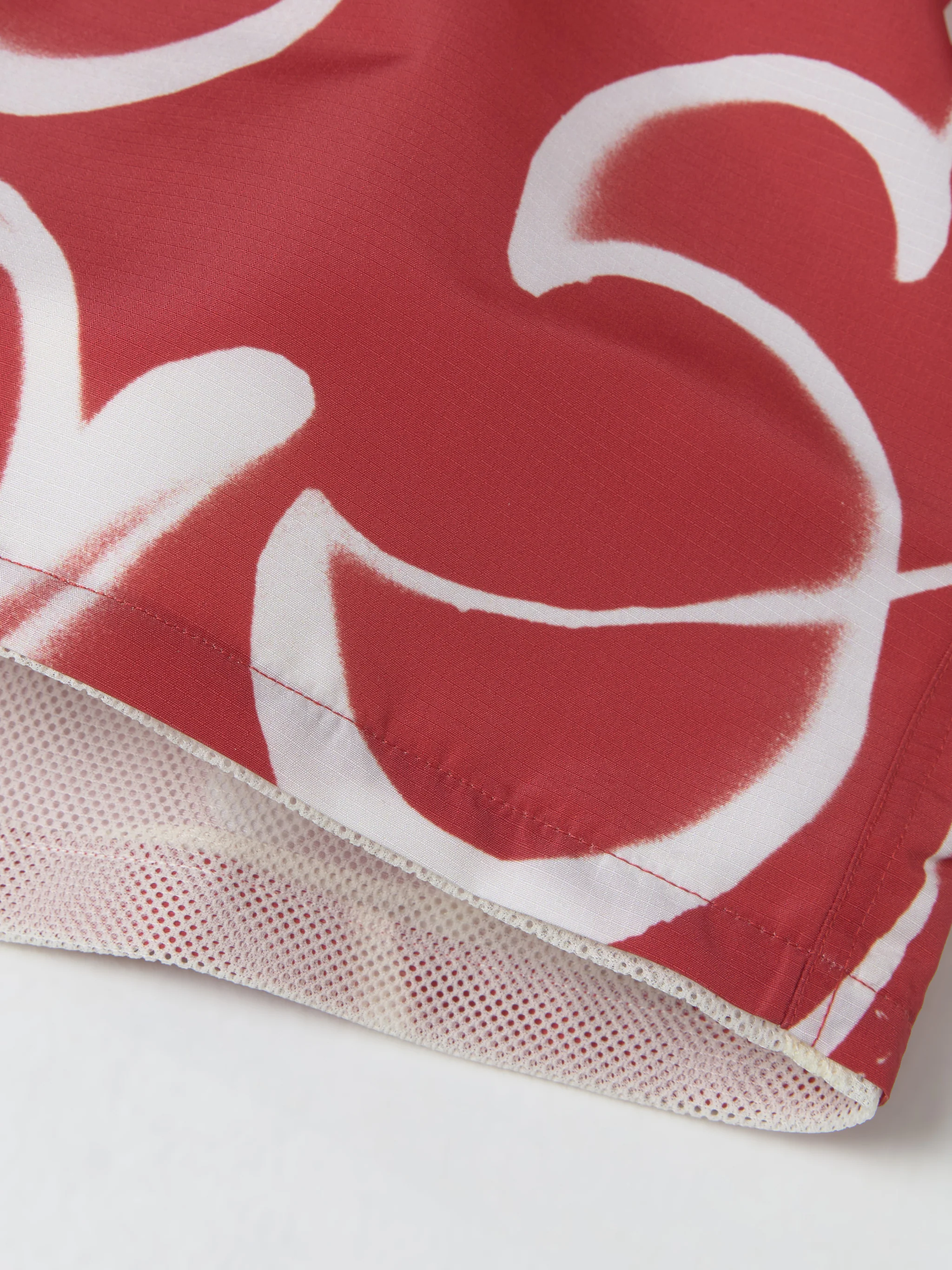 Bernie Printed Boardshorts in Red Monogram - Image 6