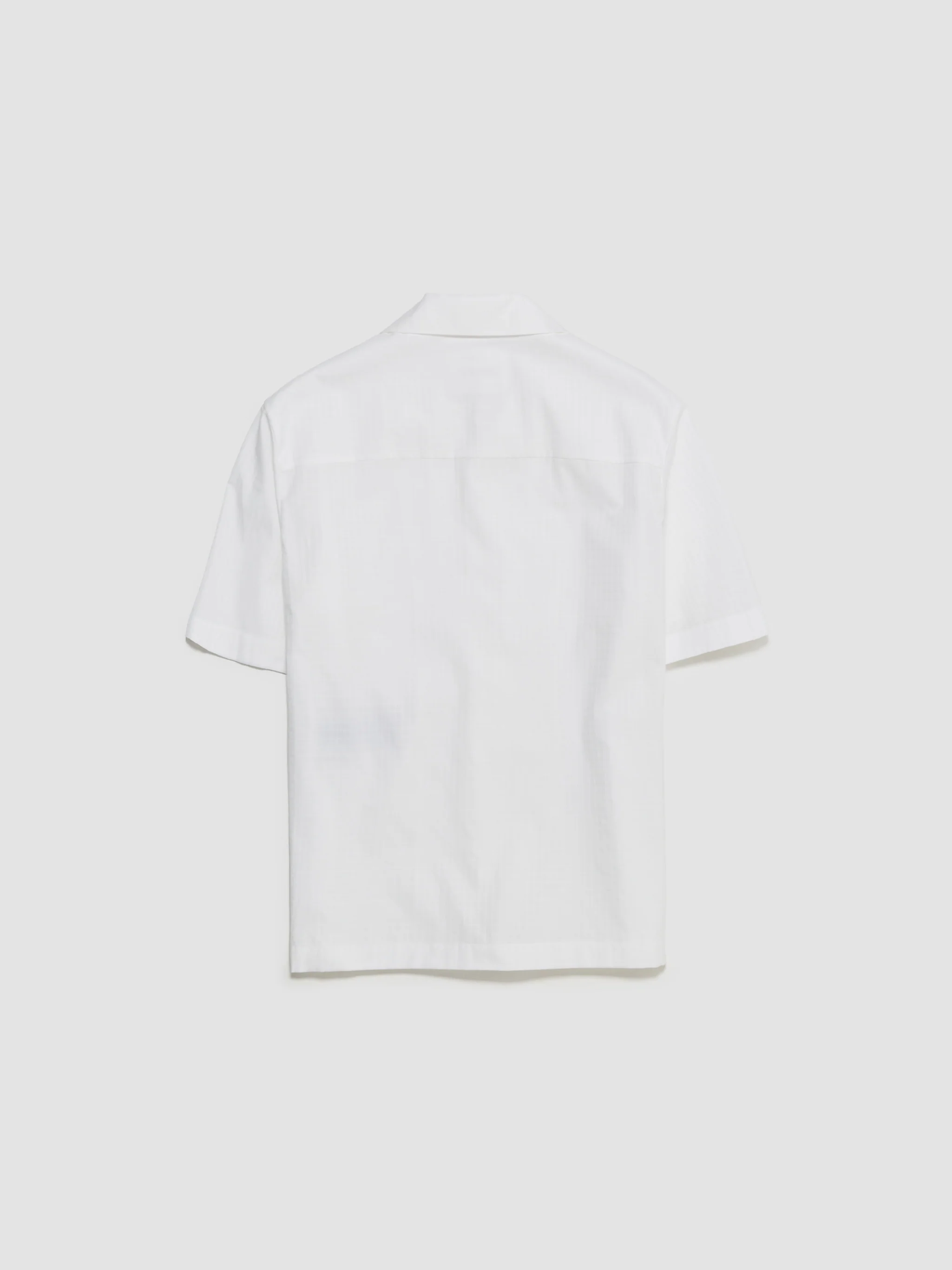 Cotton Poplin Shirt in Optic White - Image 3