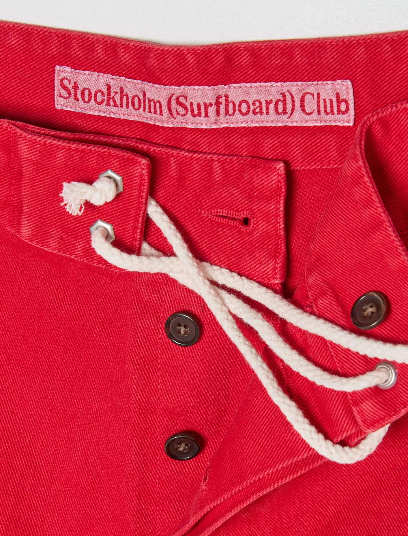 Cotton Shorts in Red - Image 2