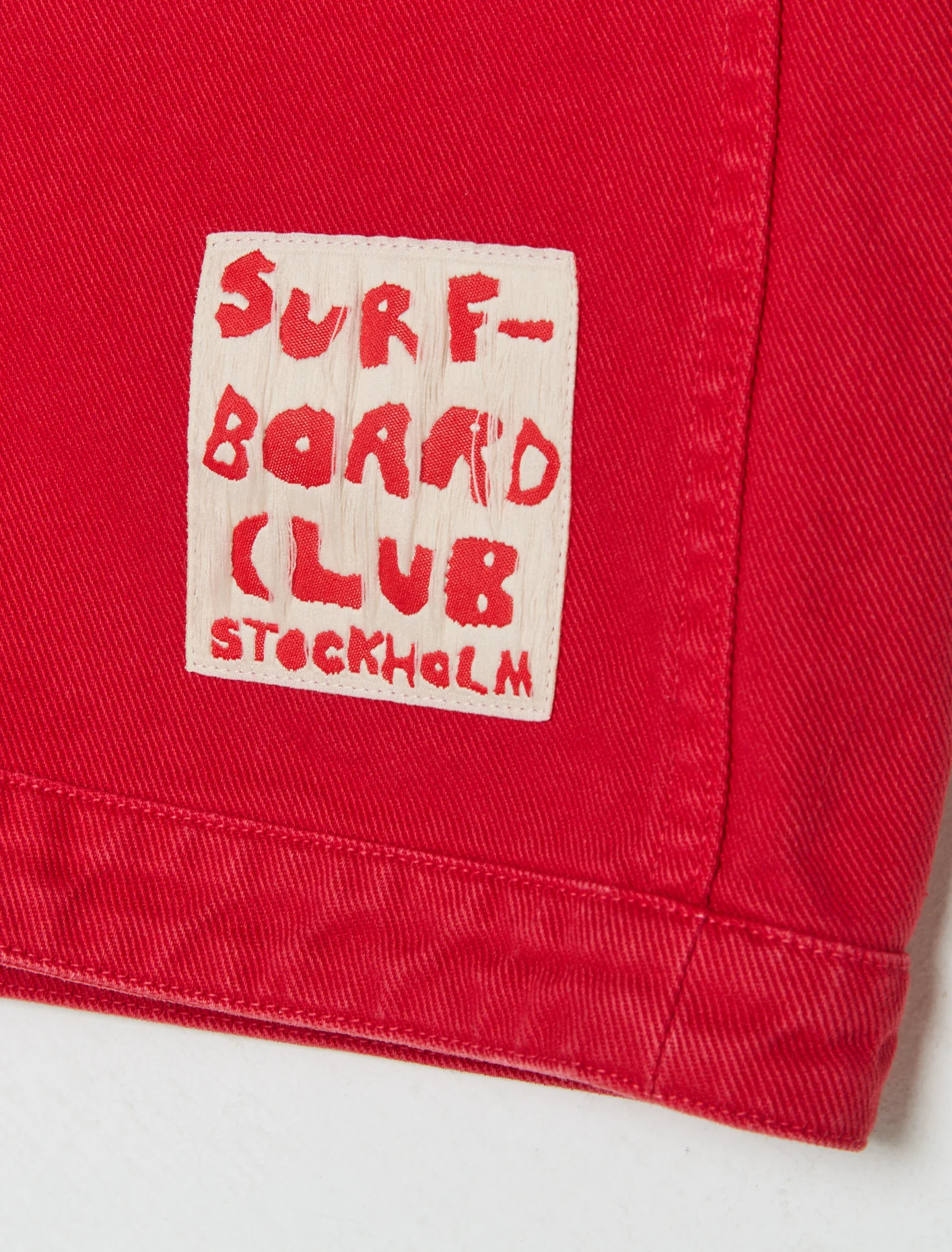 Cotton Shorts in Red - Image 3