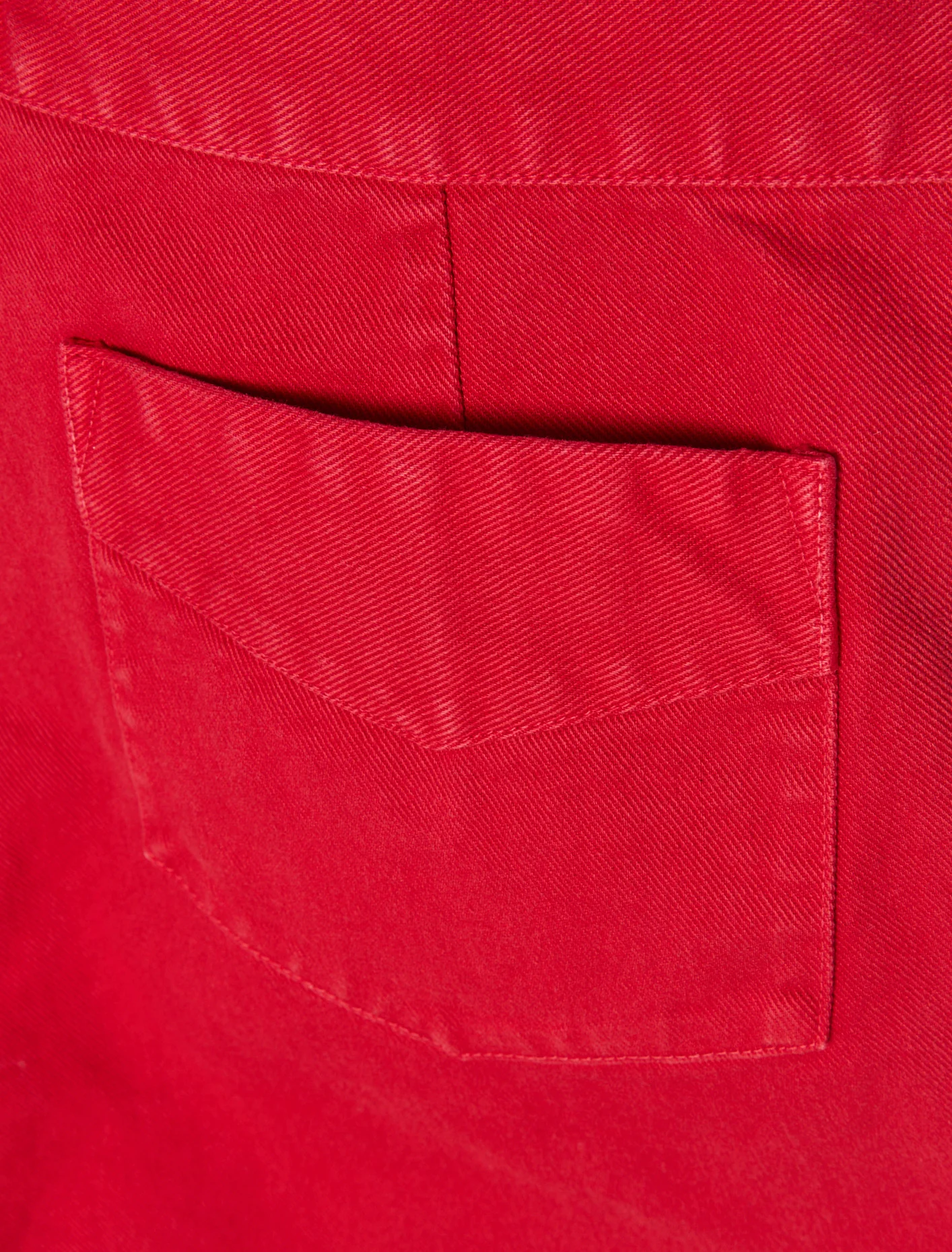 Cotton Shorts in Red - Image 4
