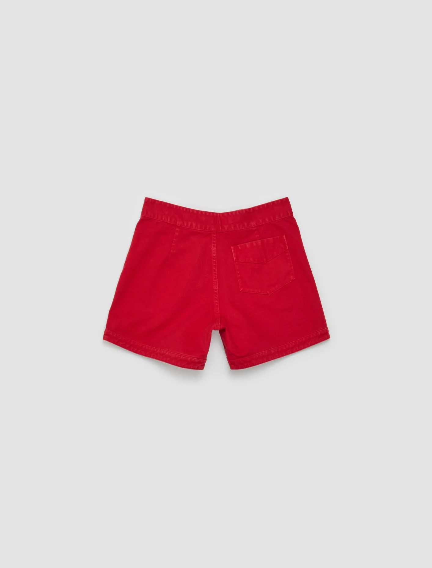 Cotton Shorts in Red - Image 5