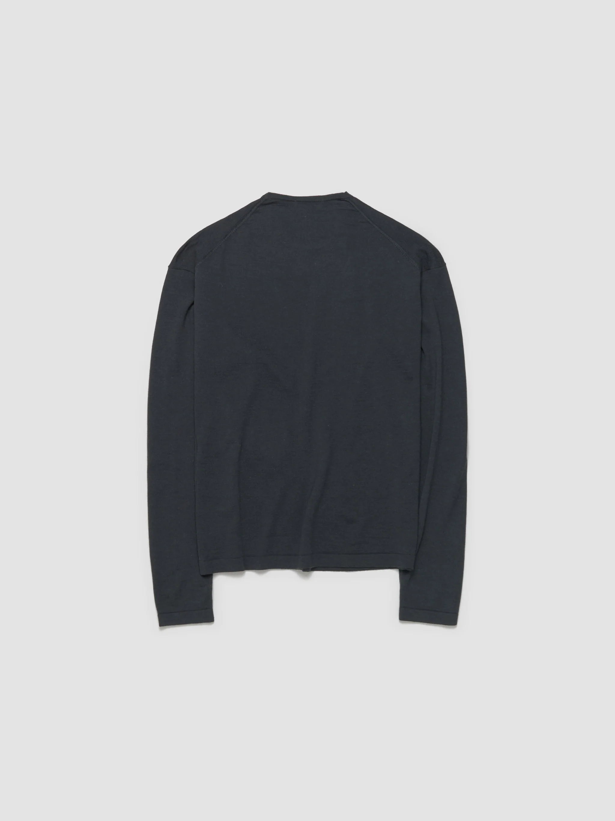 Crew Neck Jumper in Carbon - Image 6
