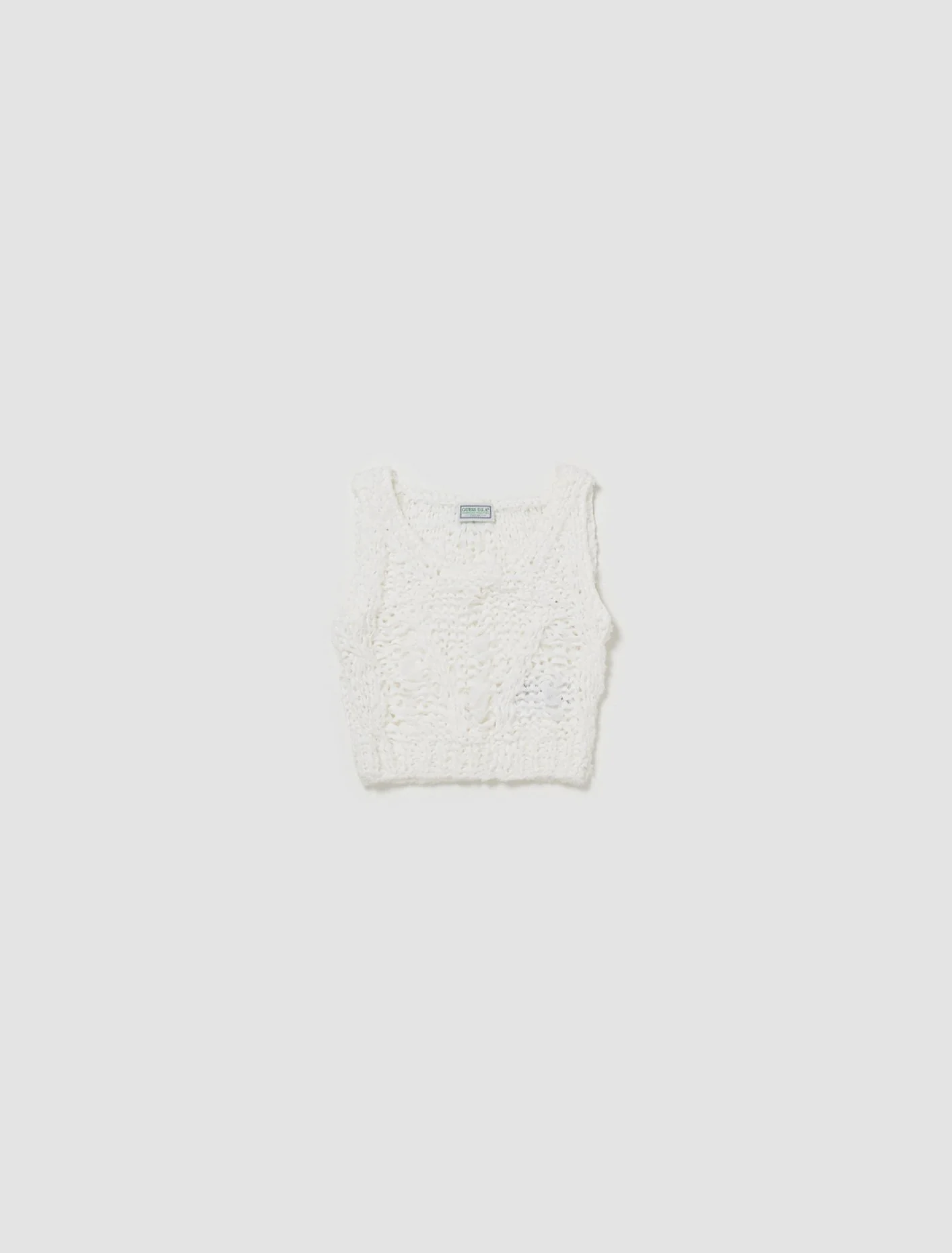 Crochet Top in Pearl White