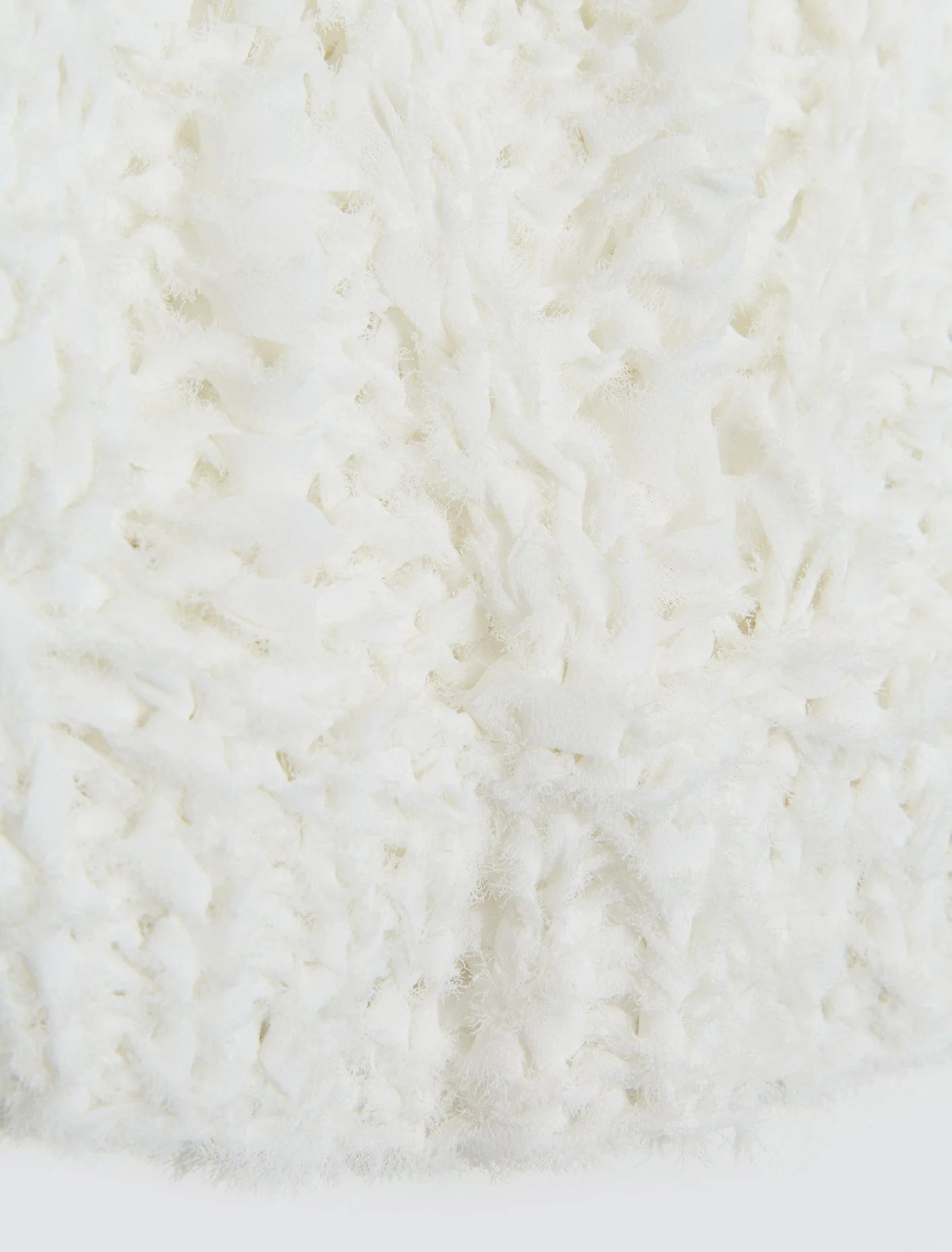 Crochet Top in Pearl White - Image 3