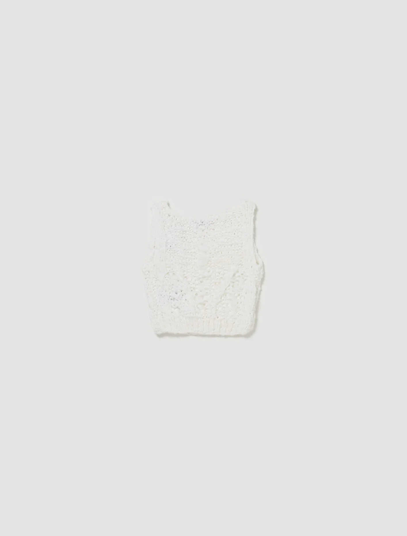 Crochet Top in Pearl White - Image 4