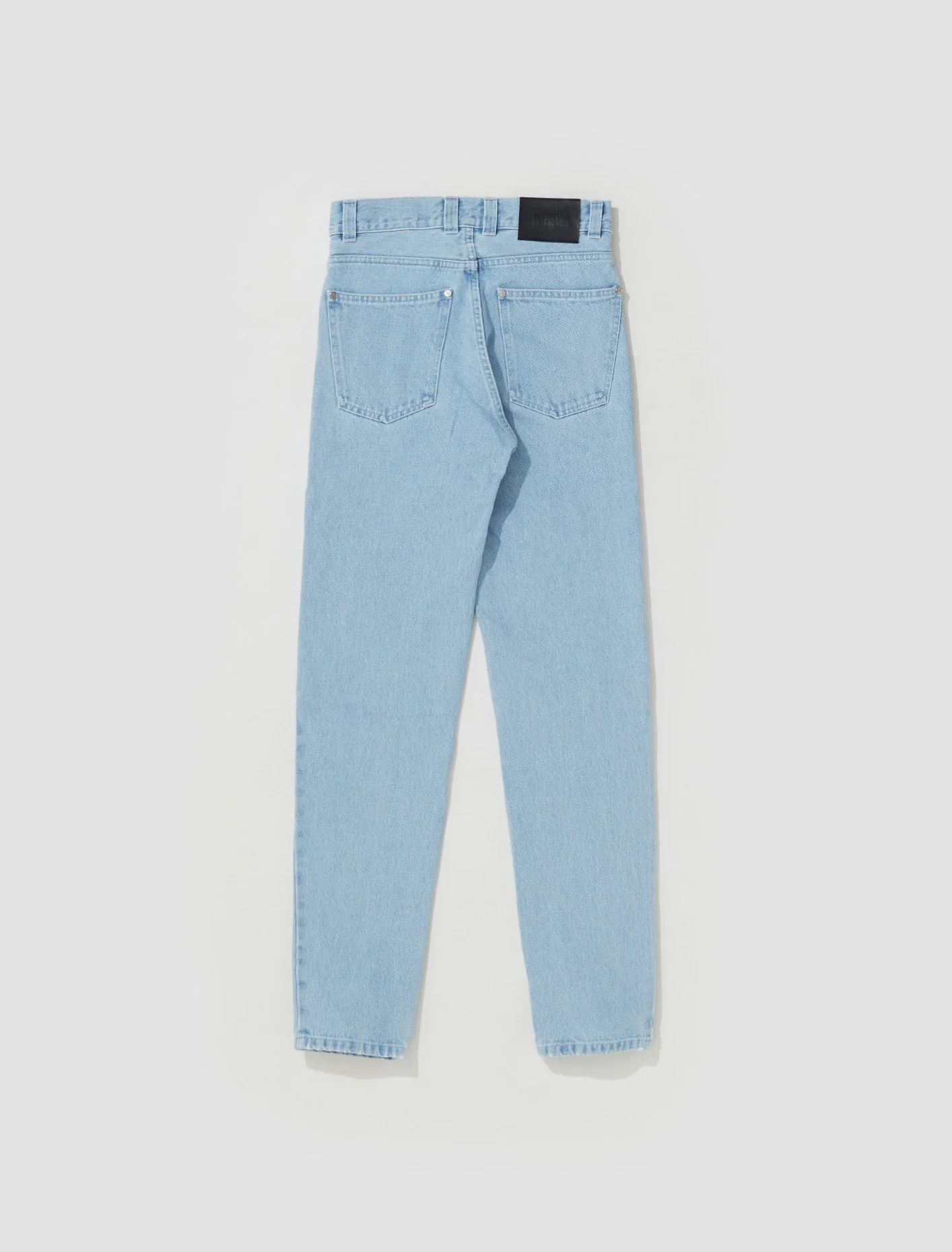 Darveesh 5 Pocket Denim Trousers in Light Indigo - Image 4