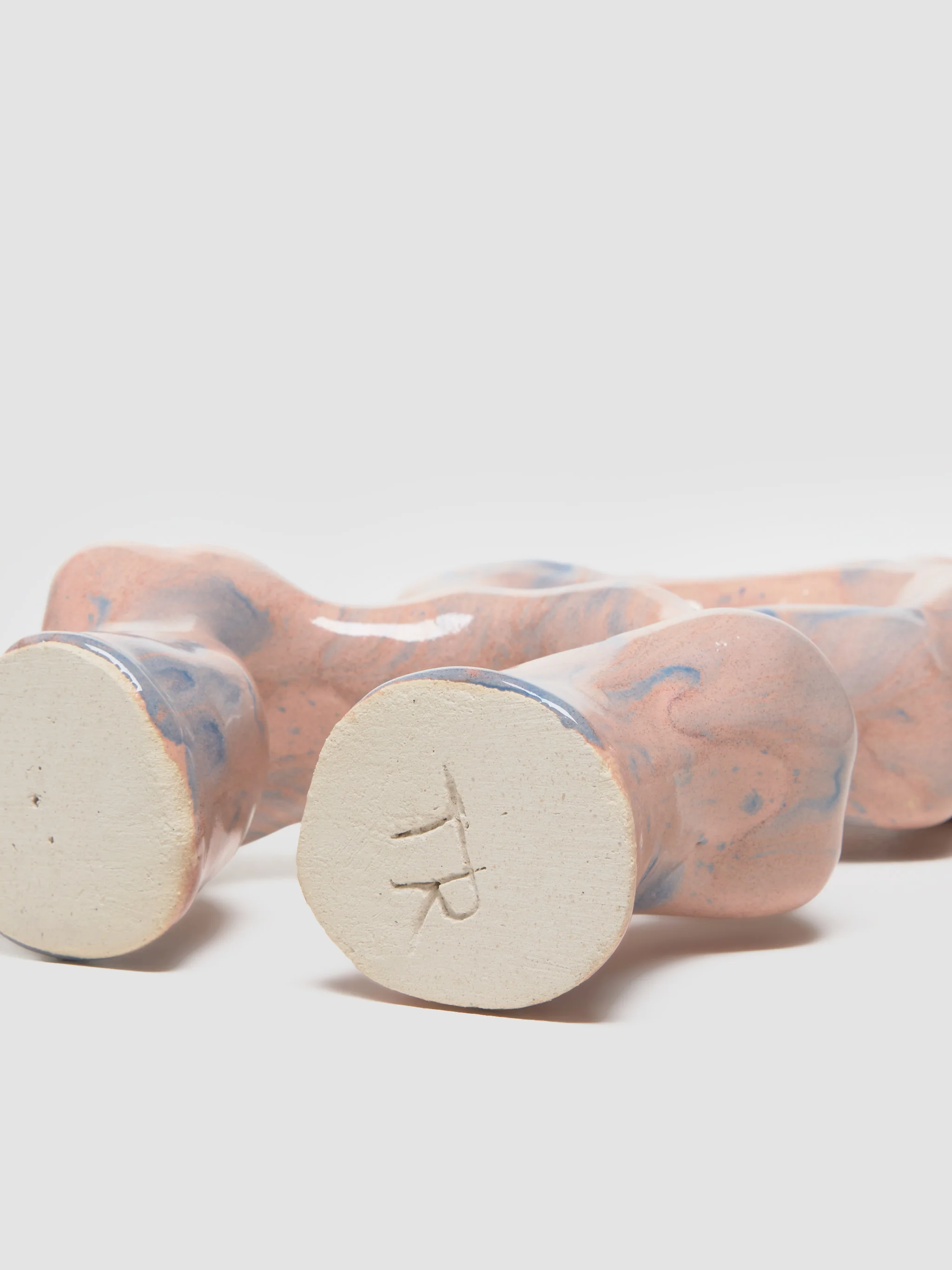 Double Candleholder in Candy Pink - Image 3
