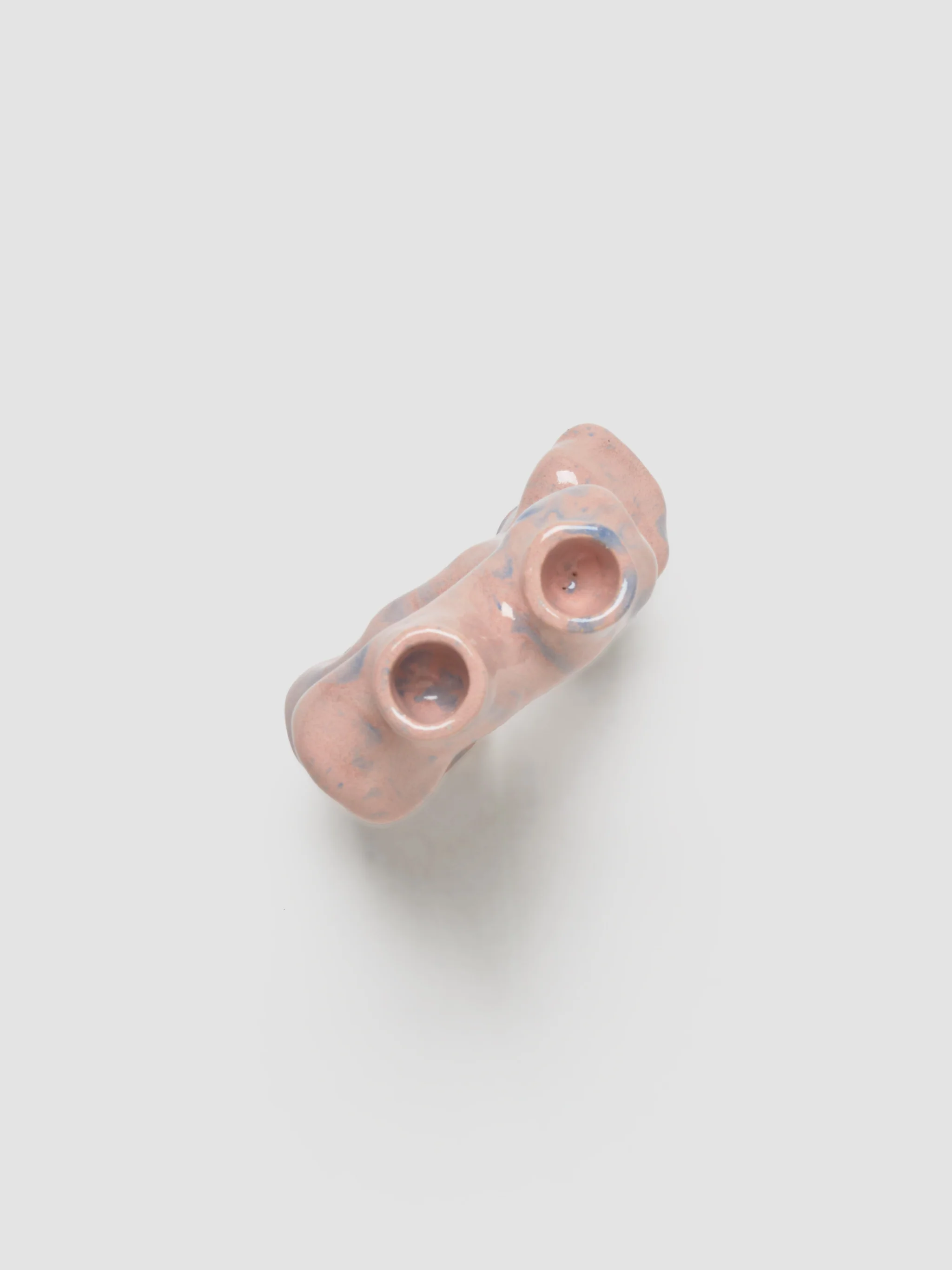 Double Candleholder in Candy Pink - Image 4