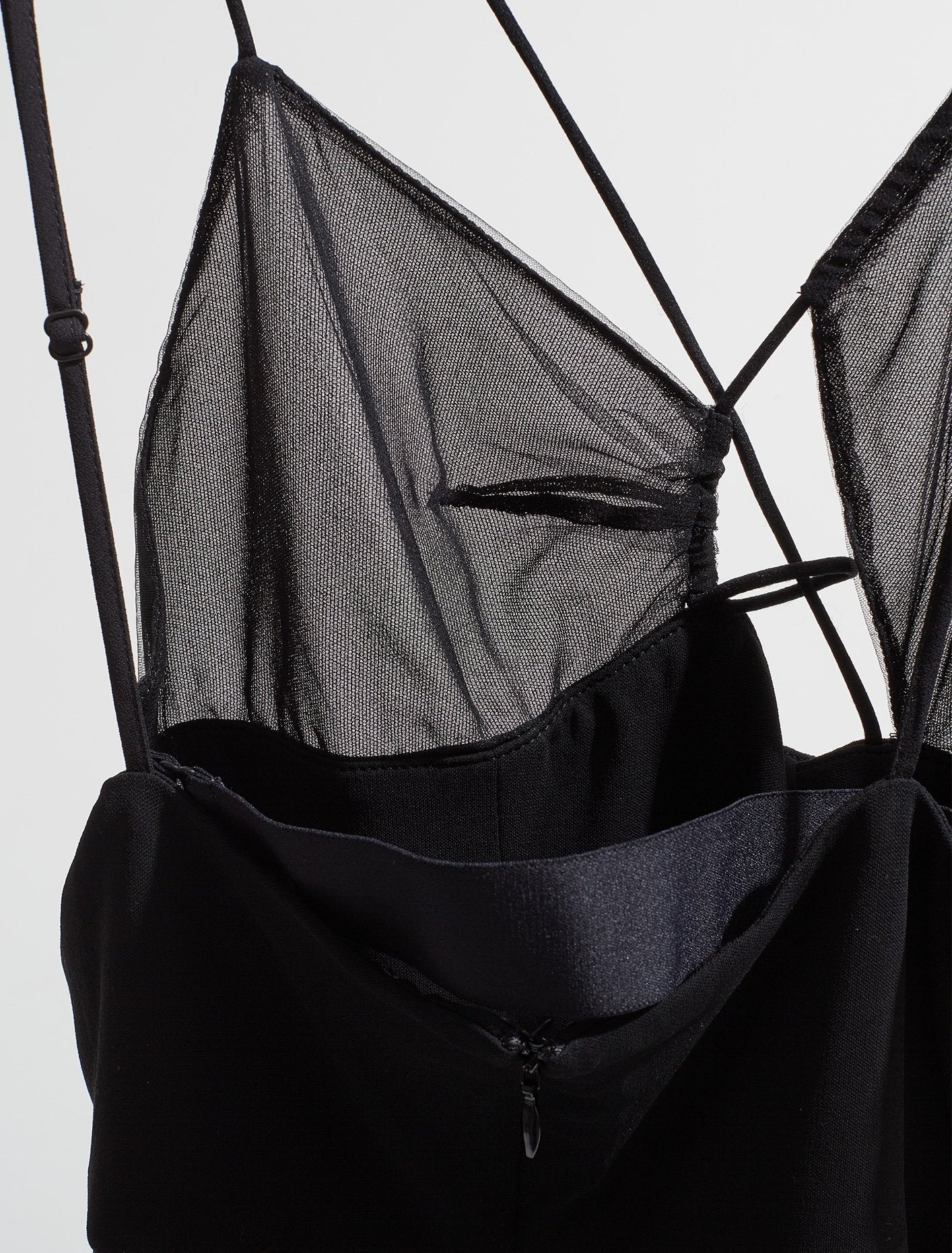 Fitted Bra Mini Dress in Black - Image 2