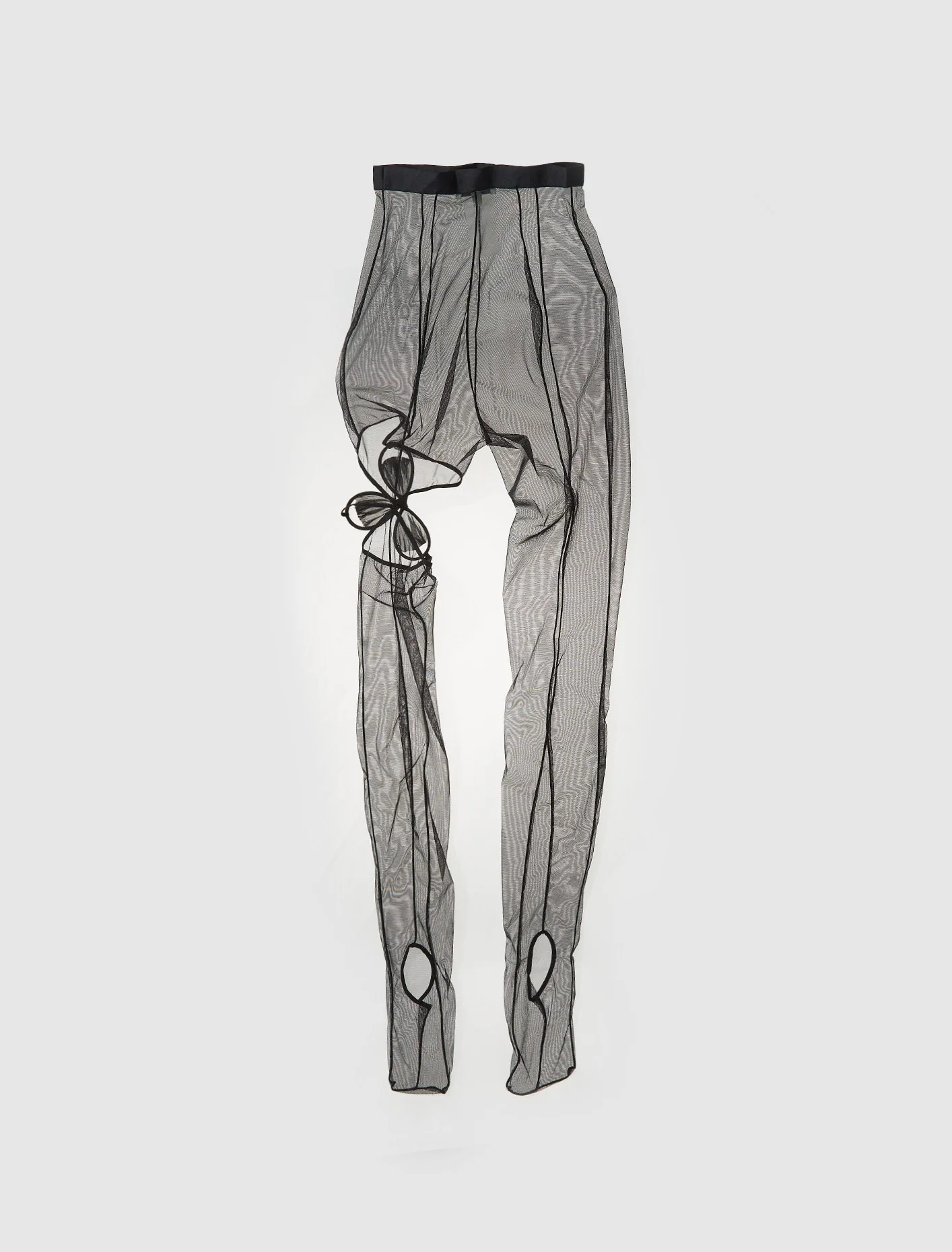 Flower Tights in Black - Image 4