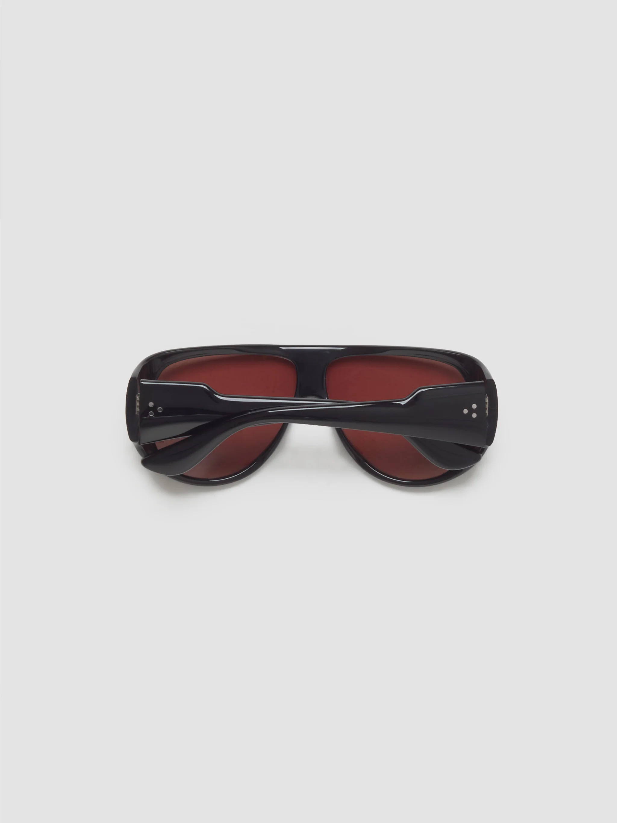 Gambia Sunglasses in Black with Tobacco Lenses - Image 3