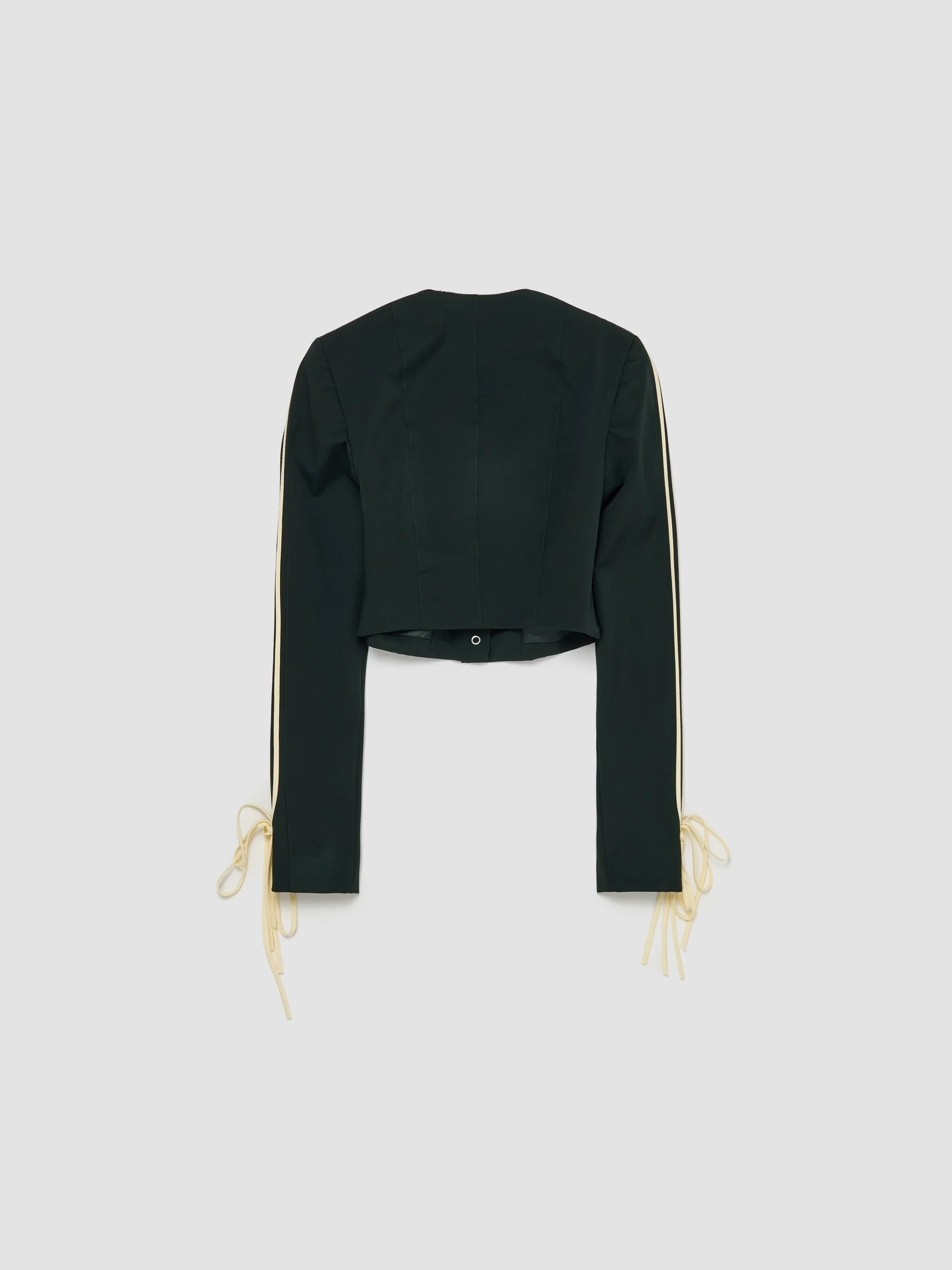 Giada Bow Jacket in Forest Green - Image 4
