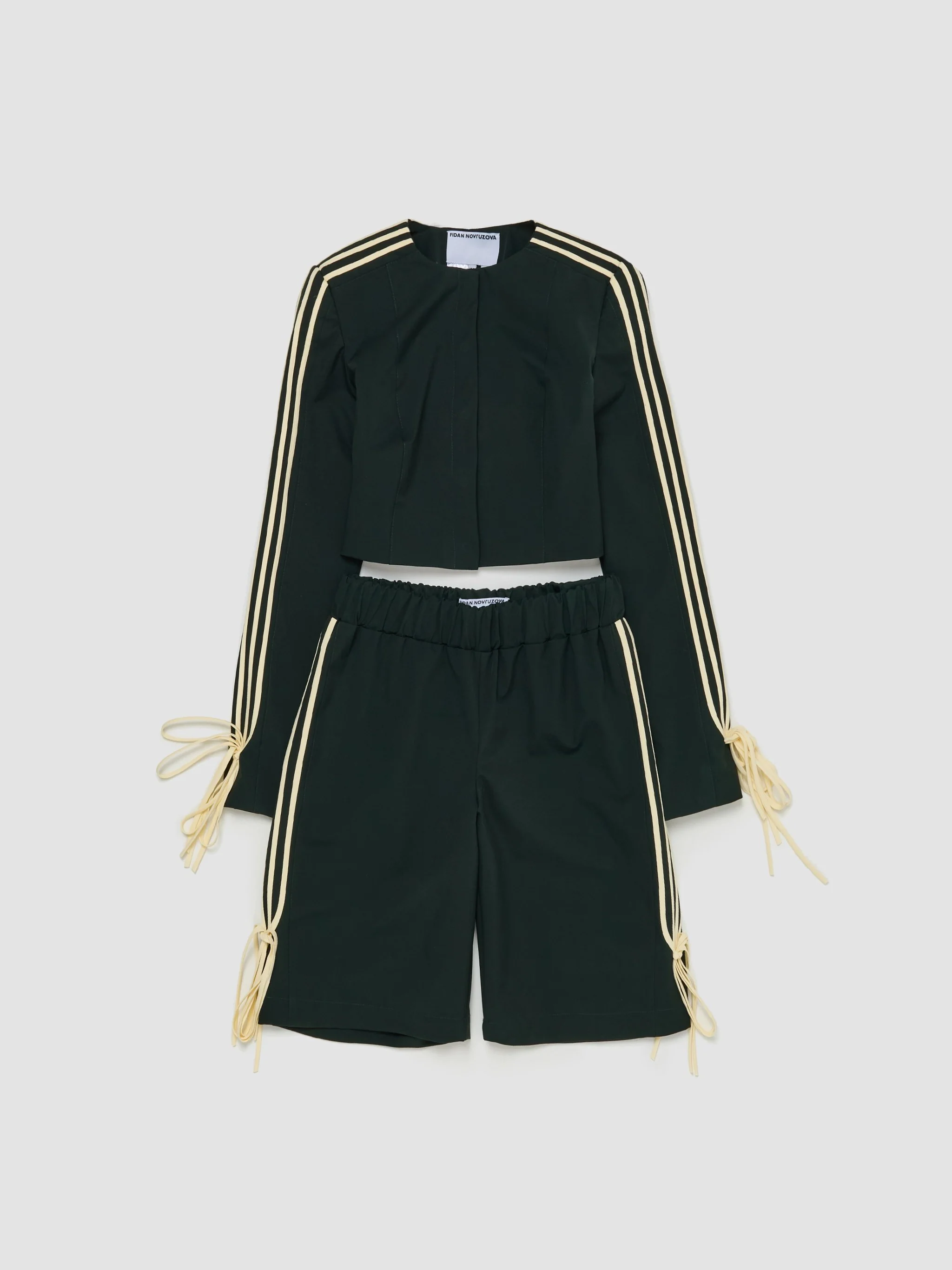 Giada Bow Jacket in Forest Green - Image 5
