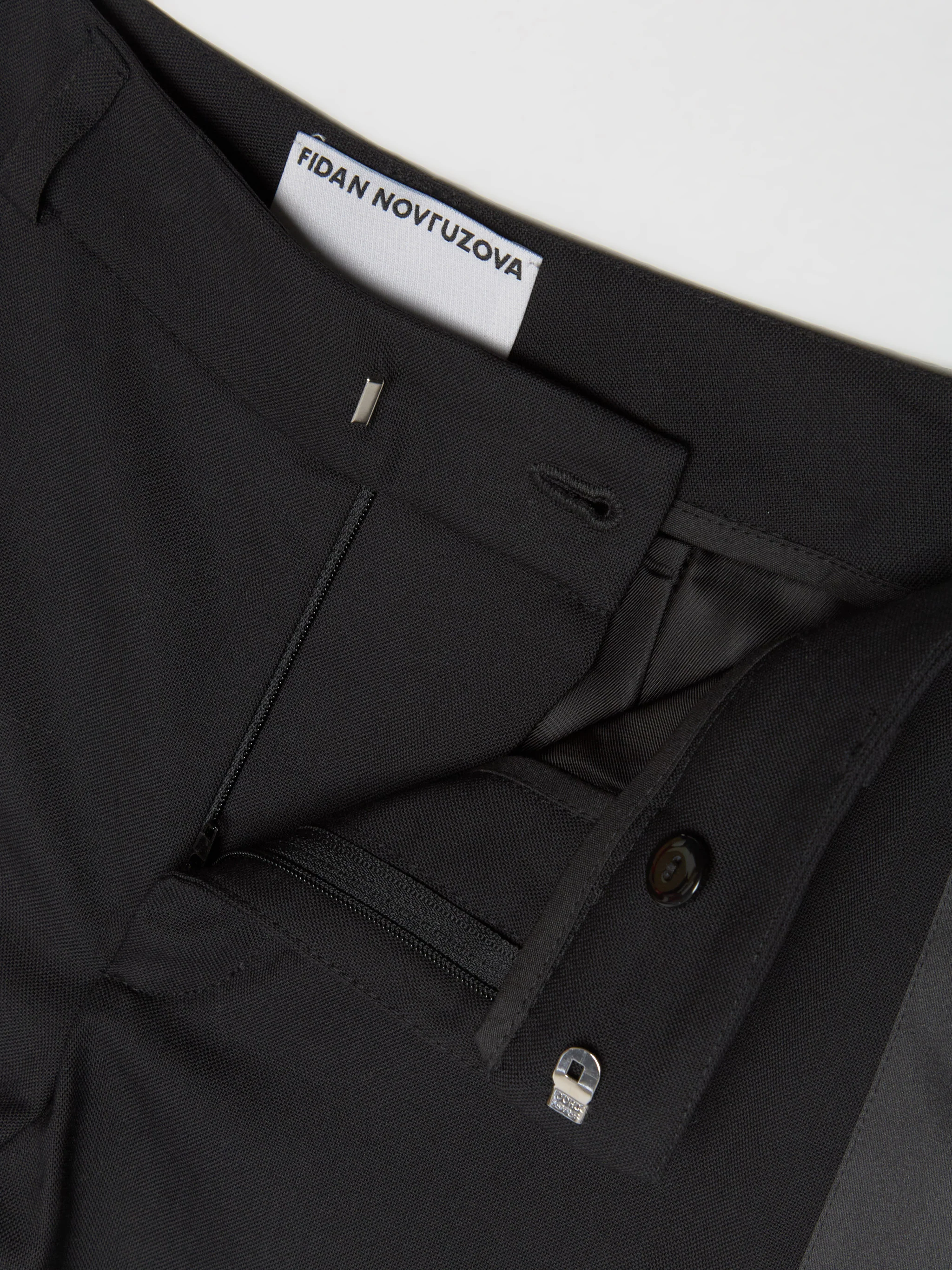 Halima Bow Tie Trousers in Black - Image 4