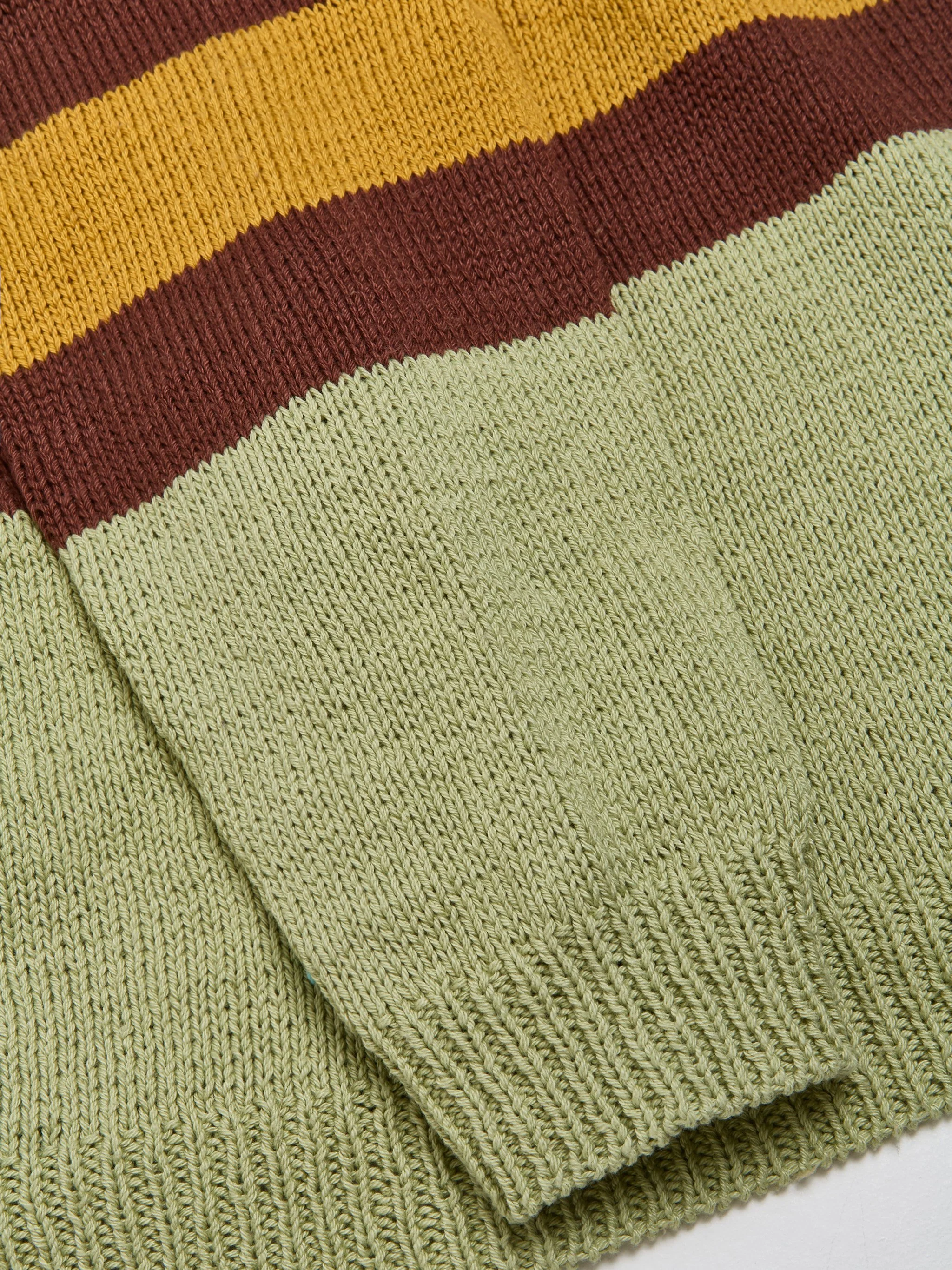 Hand Knitting Rugby Sweater in Tea Green - Image 3