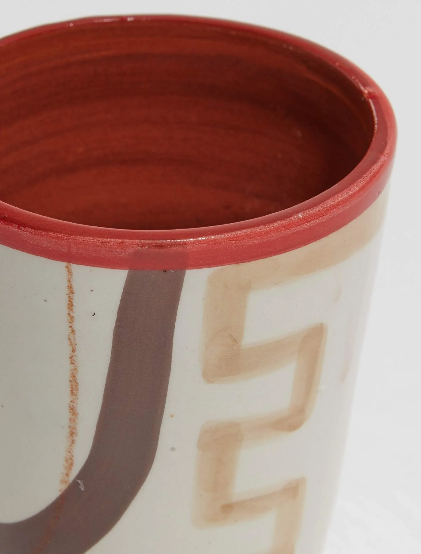 Handpainted Cup "Green Circle" - Image 3