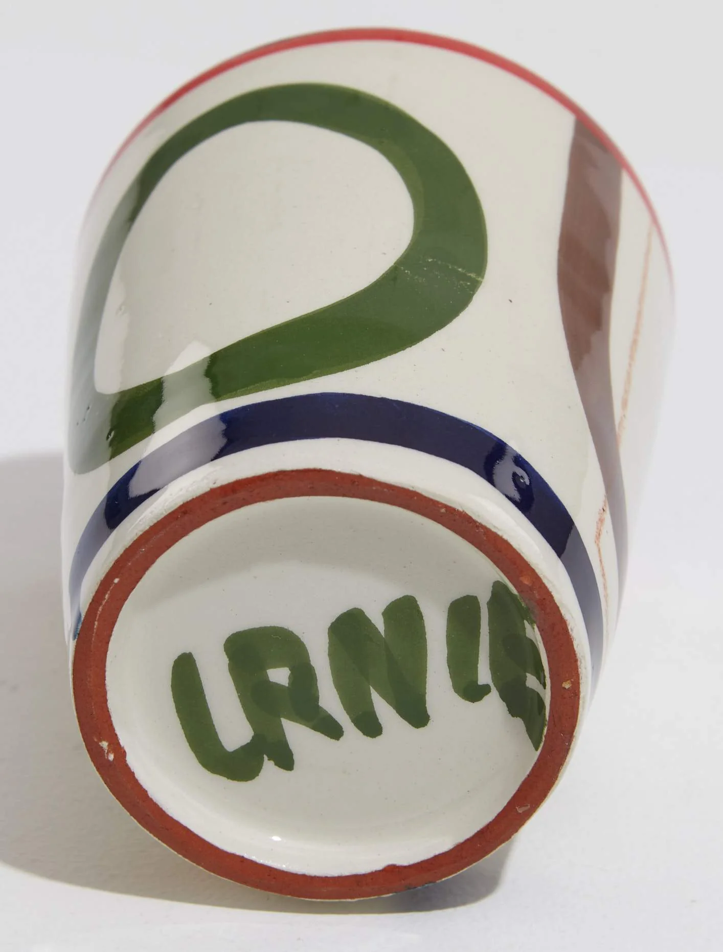 Handpainted Cup "Green Circle" - Image 4