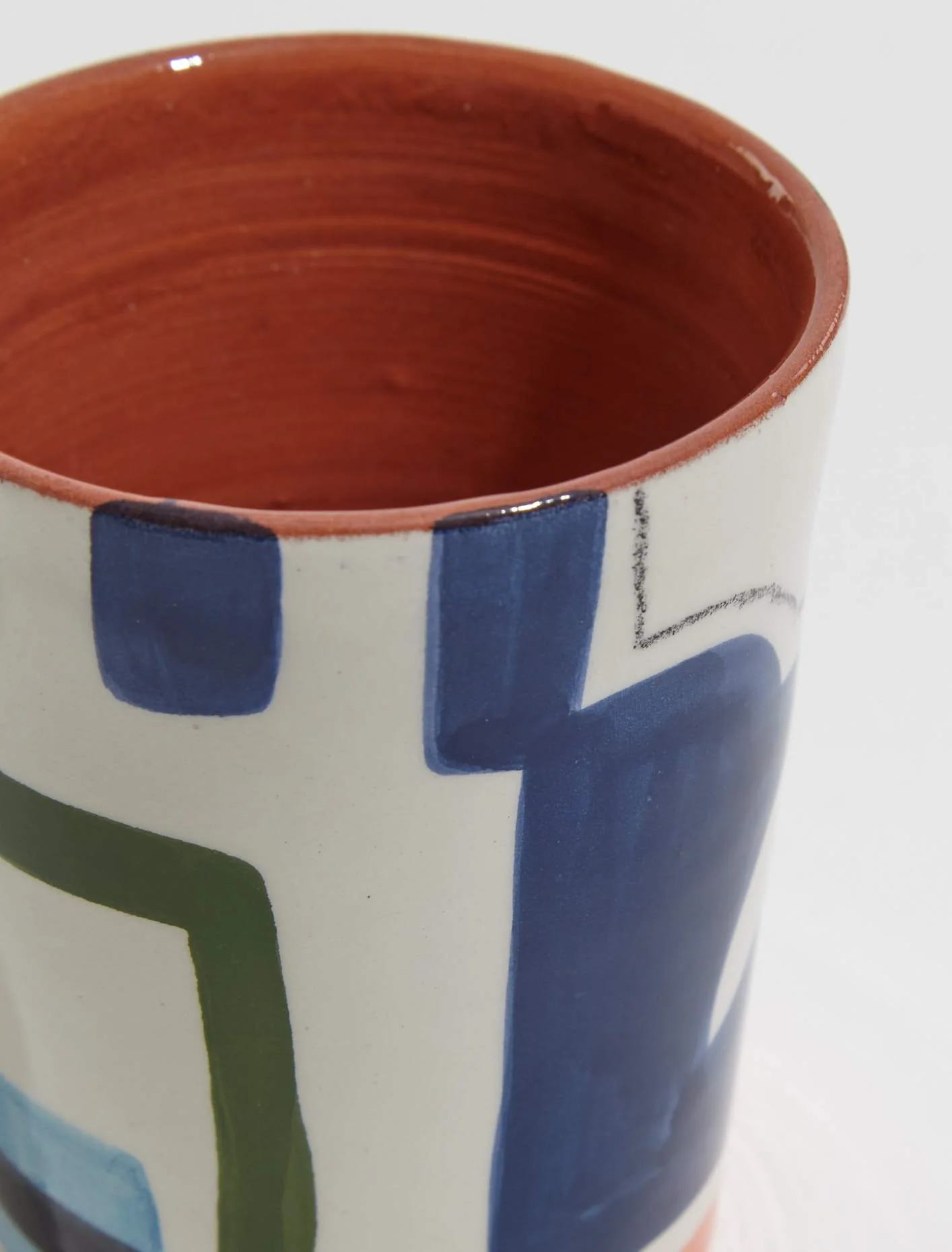 Handpainted Cup "Light Blue" - Image 3