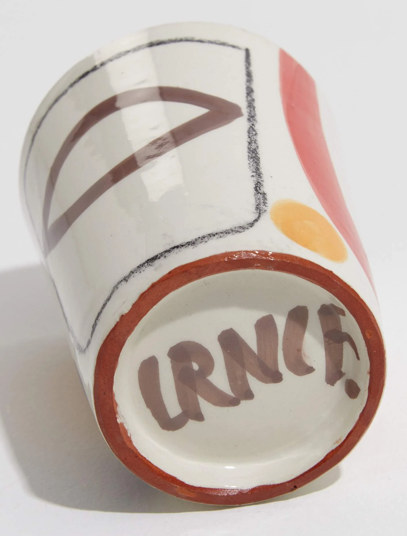 Handpainted Cup "Pink V" - Image 4