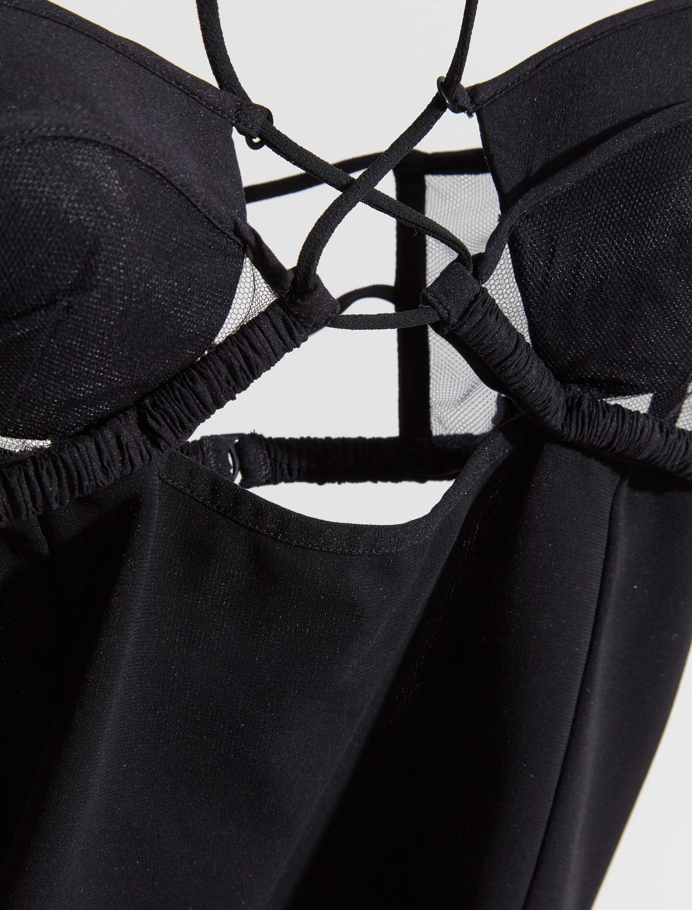 Hilma Halterneck Mini Dress in Black - Image 2