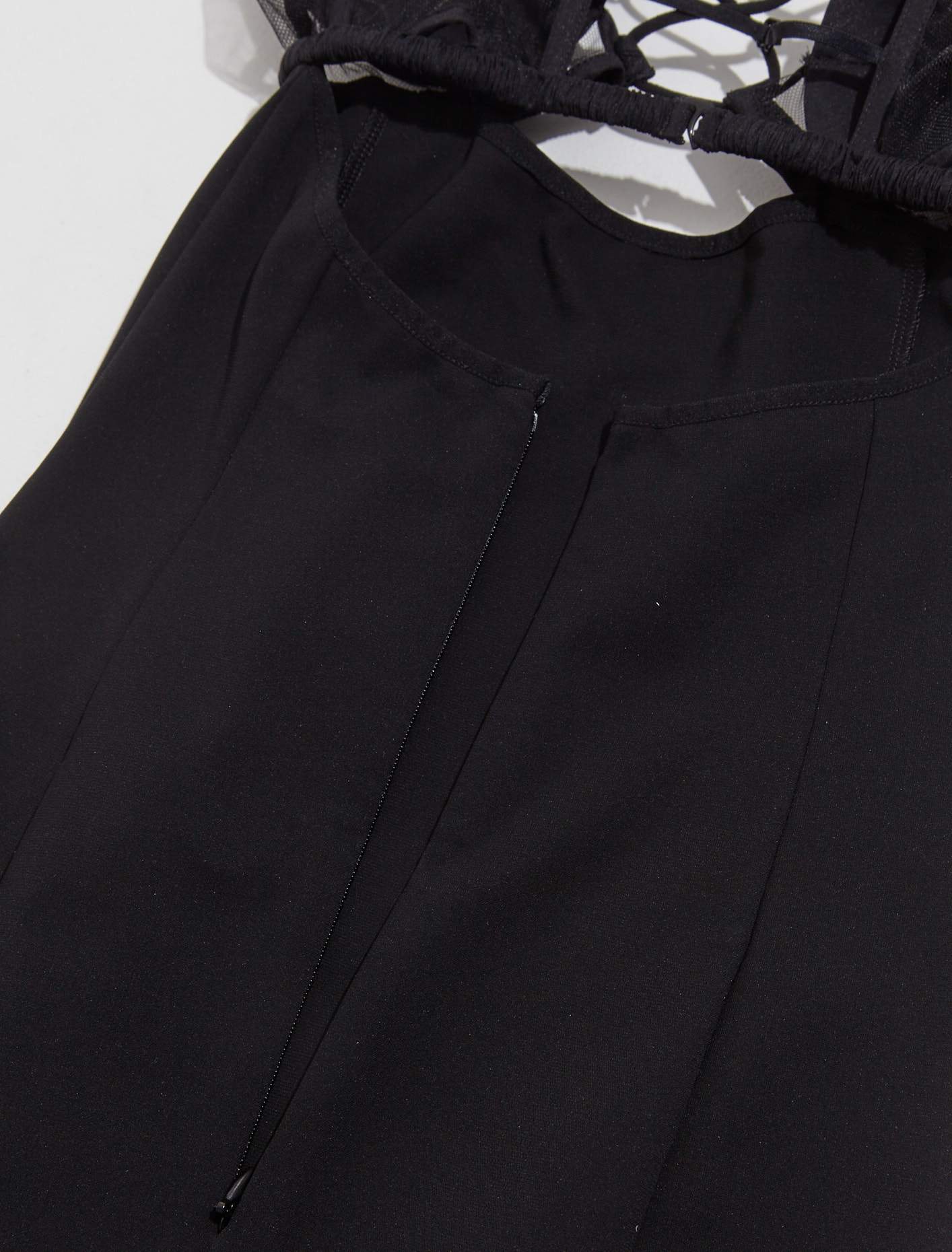 Hilma Halterneck Mini Dress in Black - Image 3