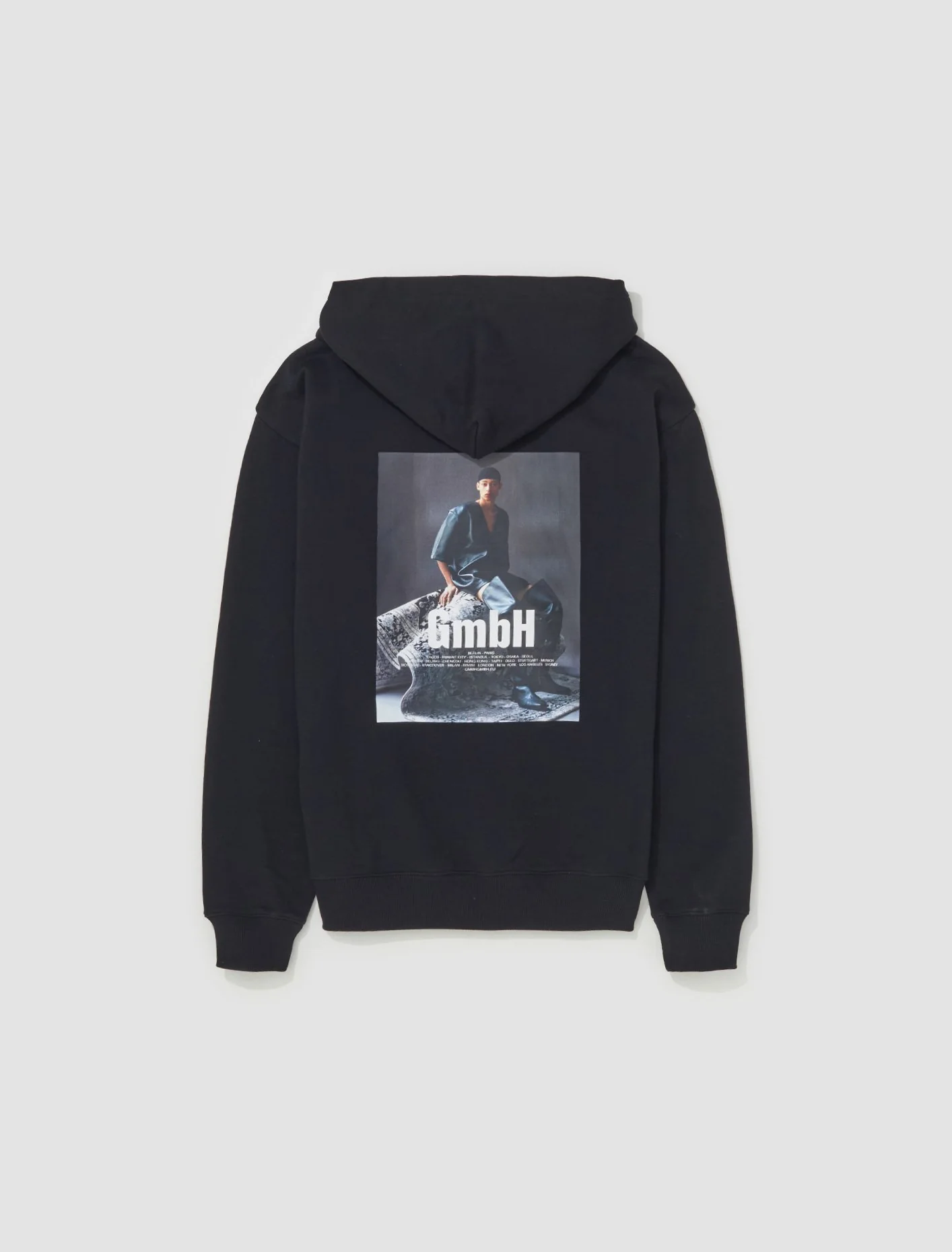 Hoodie with Photographic Print in Black - Image 5