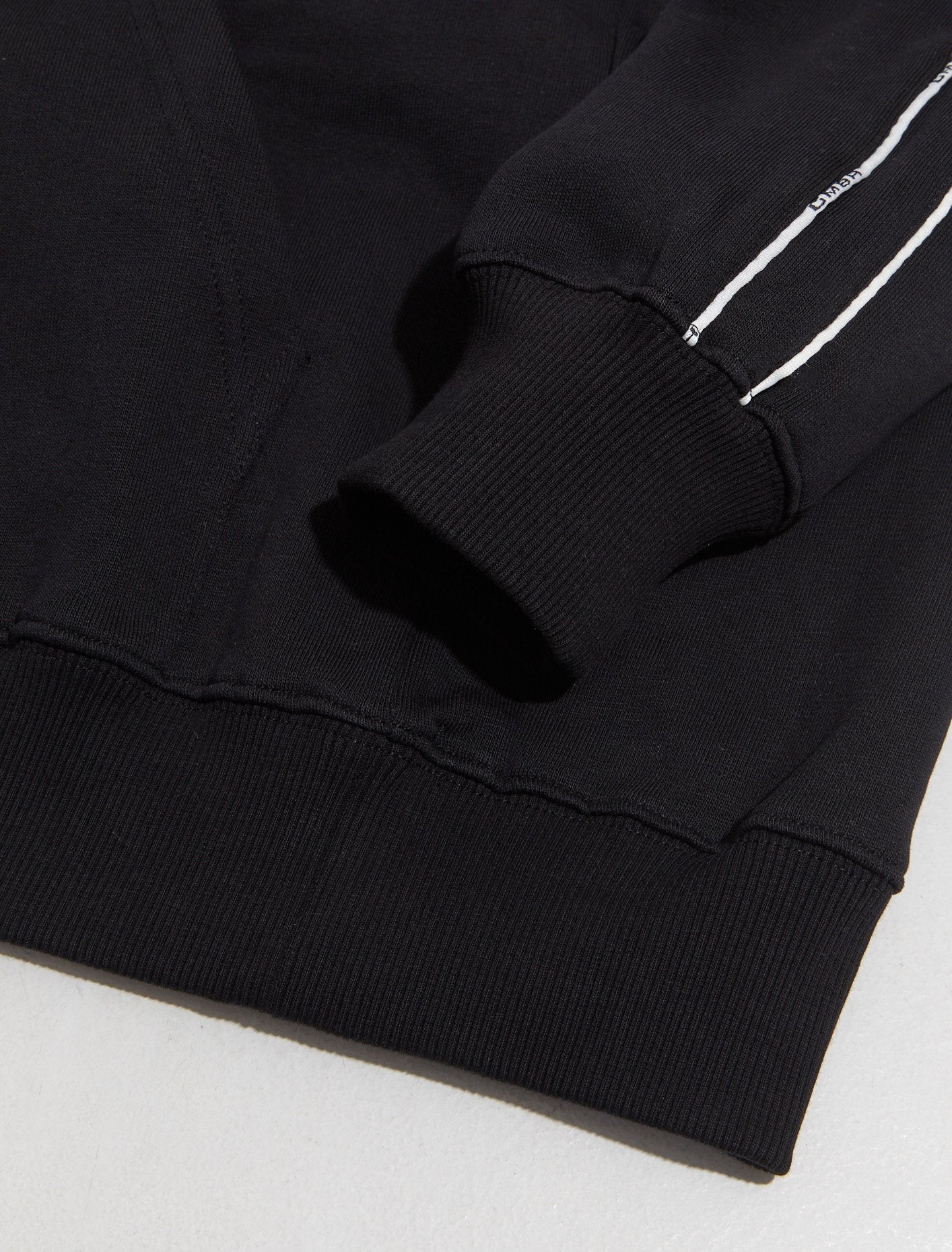 Hoodie with Piping in Black - Image 4