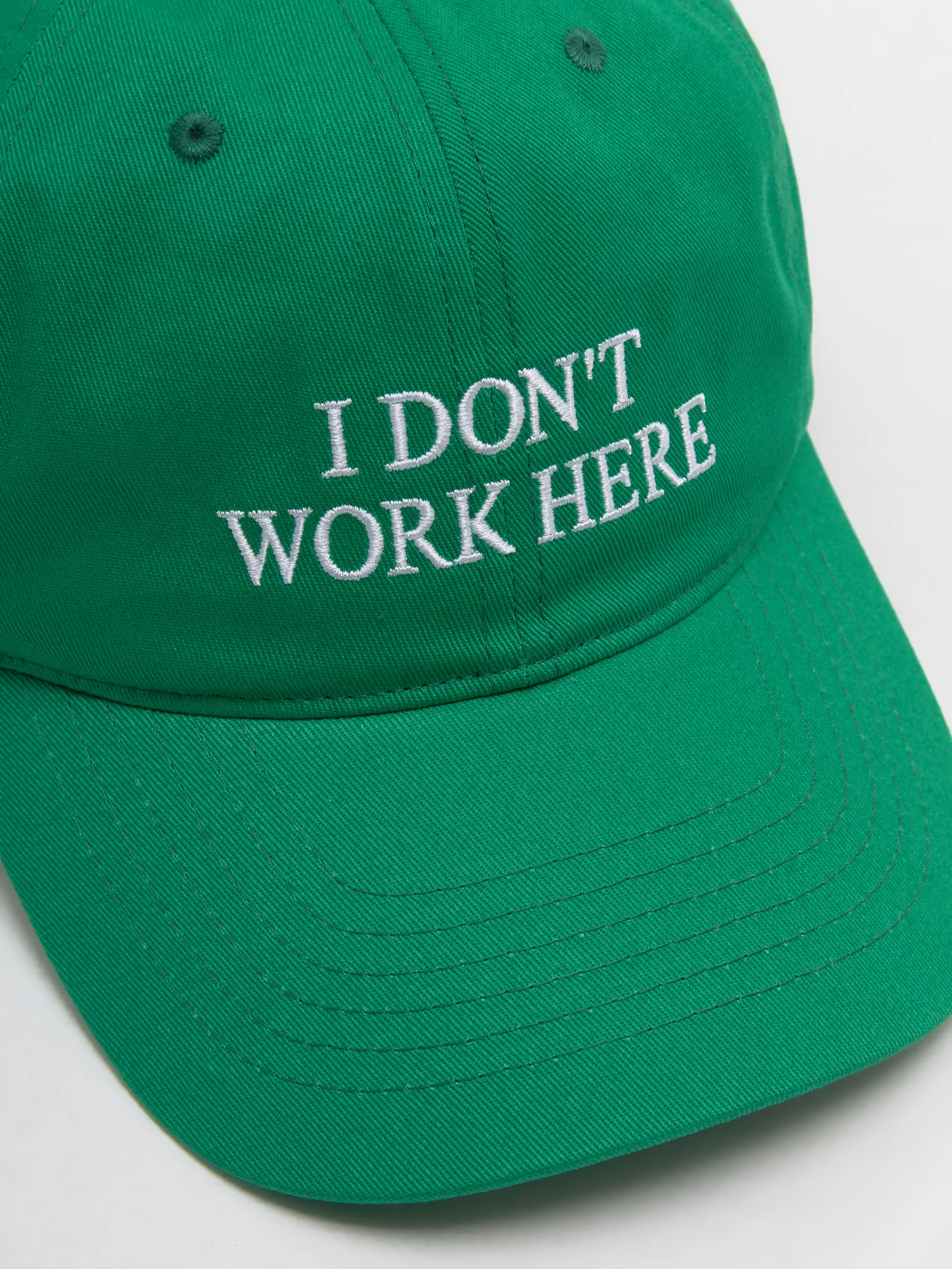 I Don't Work Here Cap in Green - Image 2