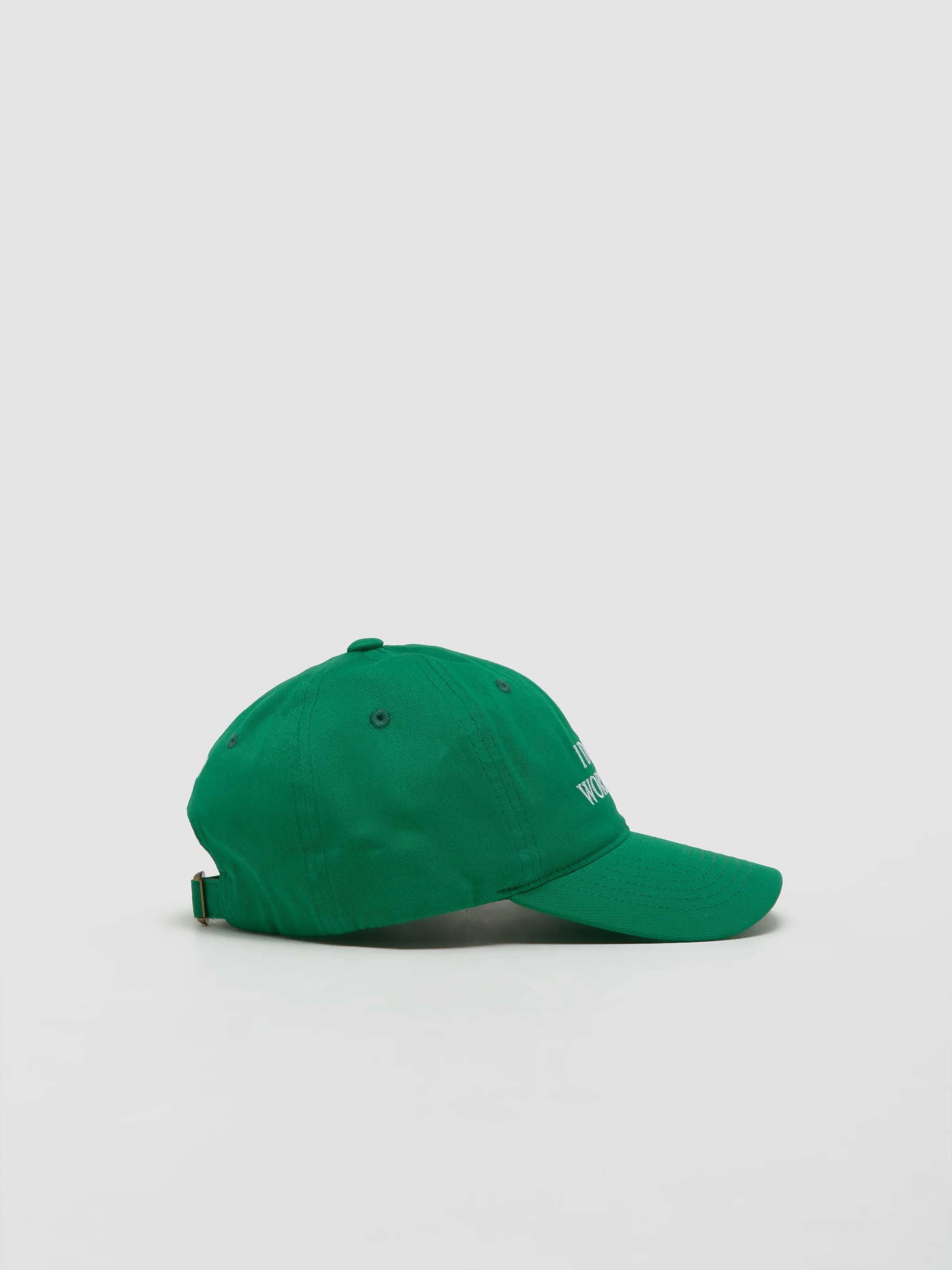 I Don't Work Here Cap in Green - Image 4