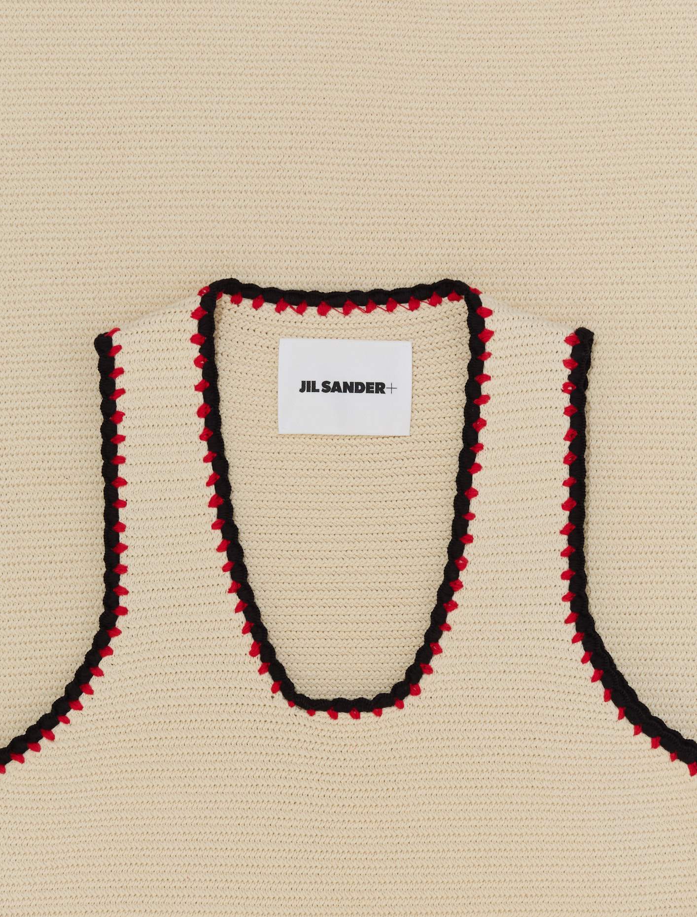Knit Cotton Dress in Porcelain - Image 2