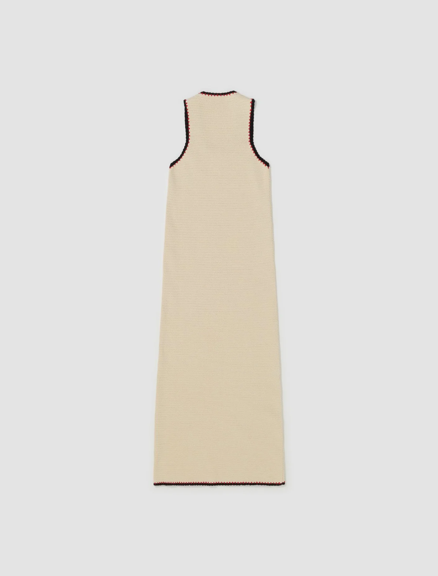 Knit Cotton Dress in Porcelain - Image 4