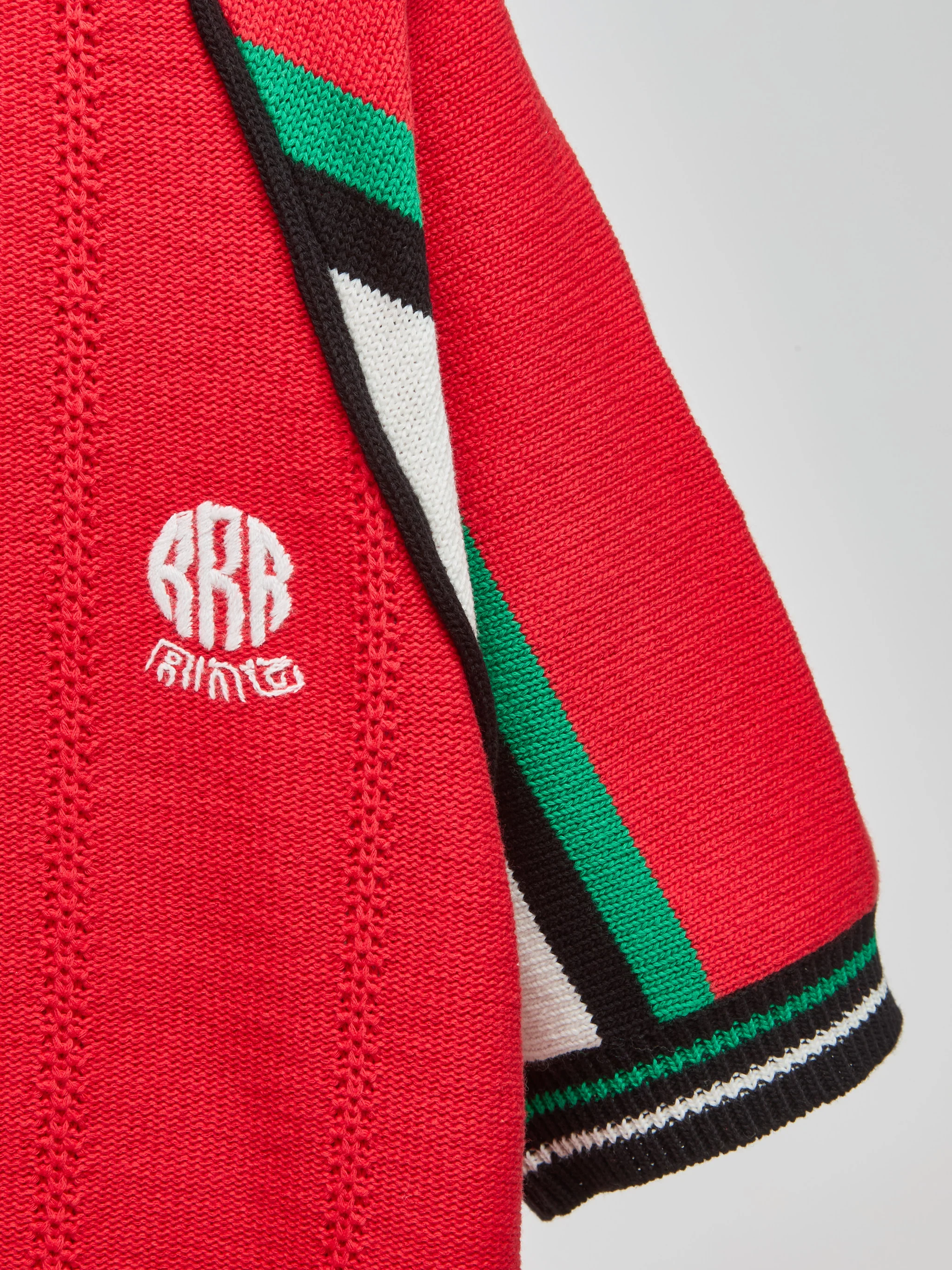 Knitting Soccer Jersey in Red - Image 3