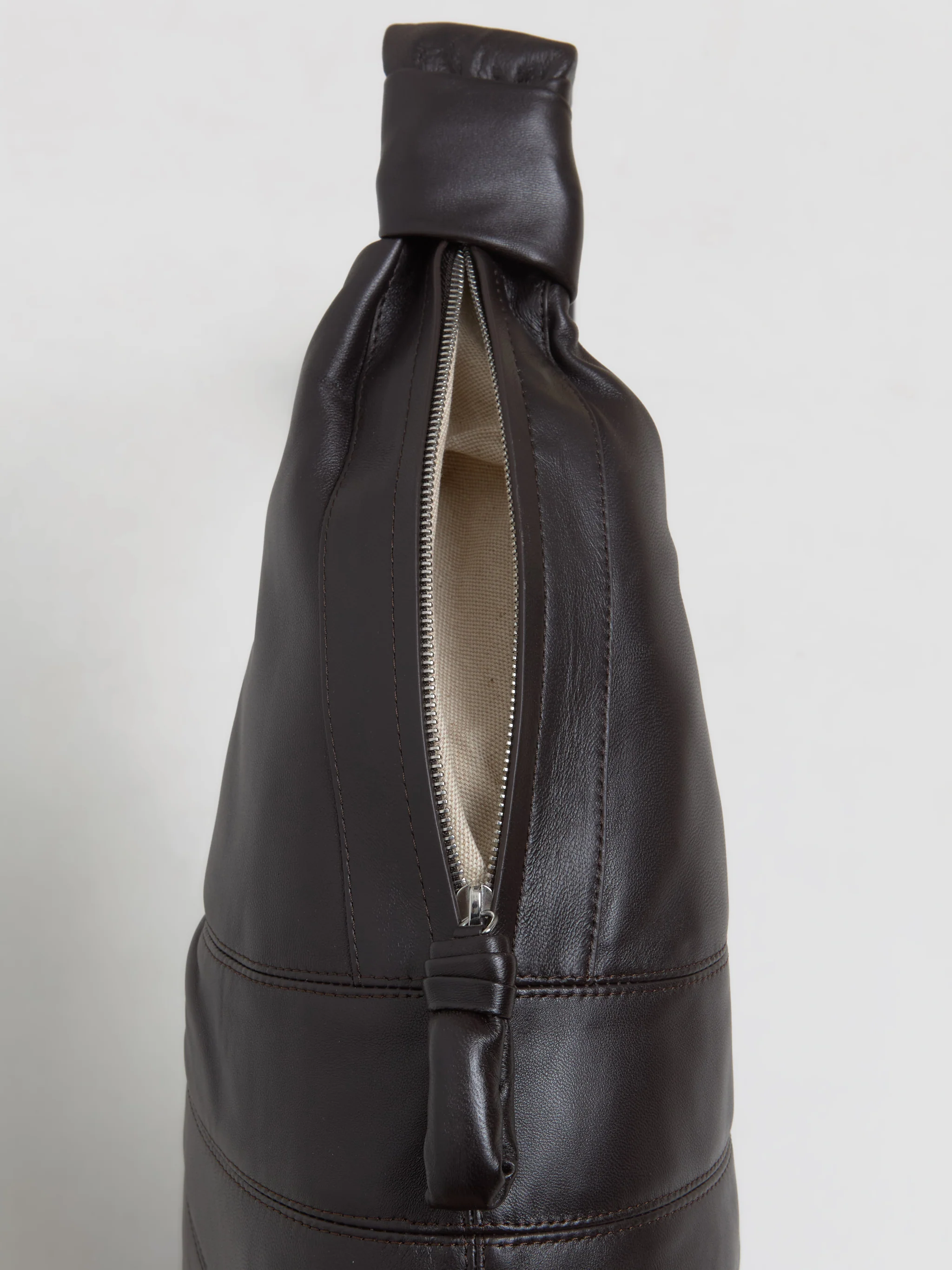 Large Croissant Bag in Dark Chocolate - Image 3