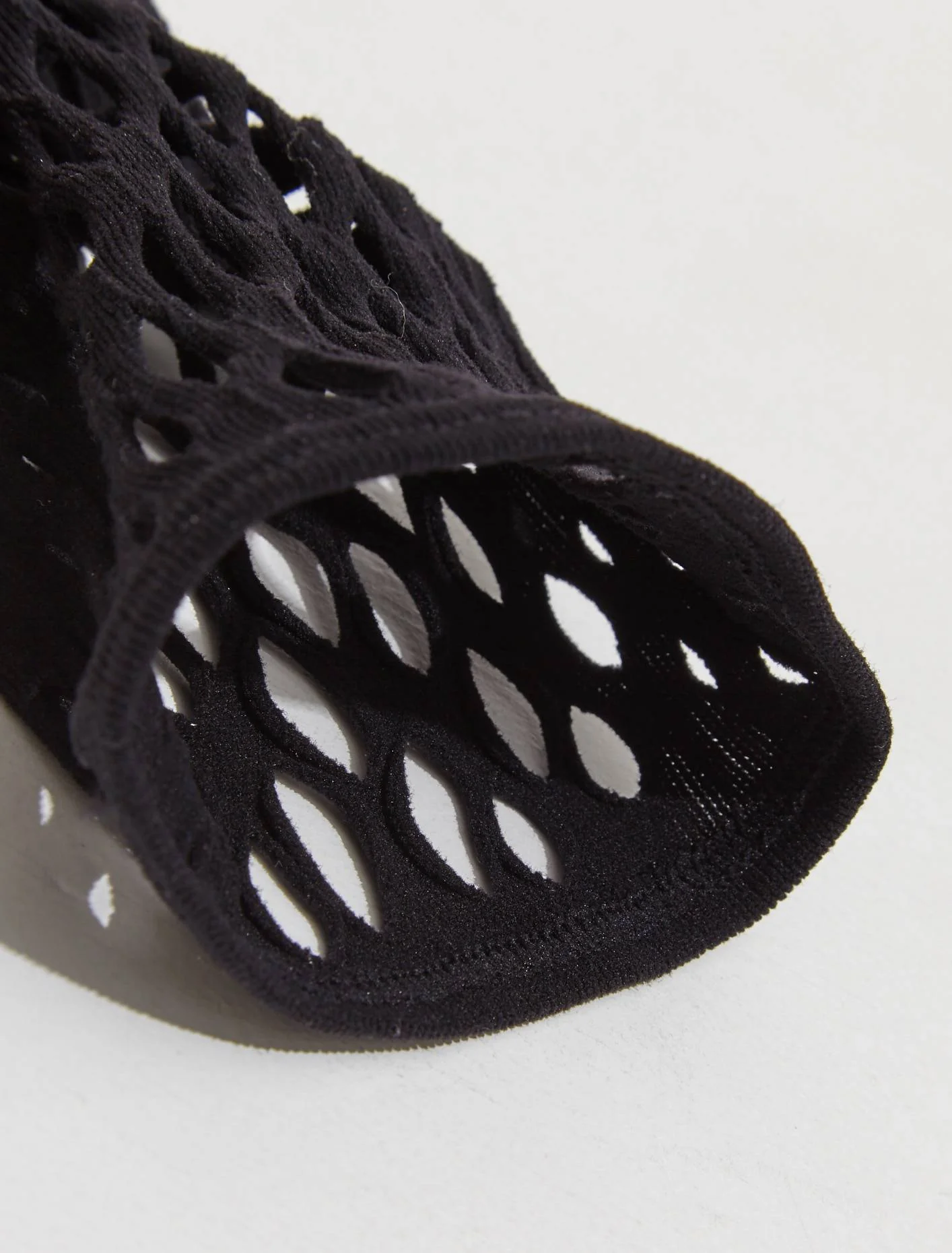 Leggings with Perforation Details in Black - Image 3