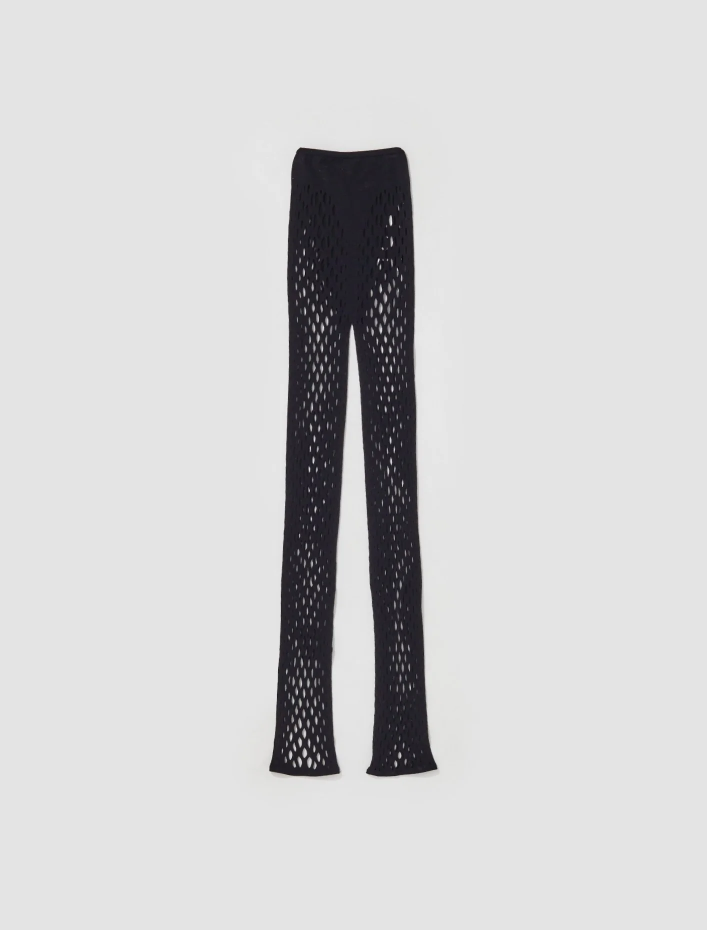 Leggings with Perforation Details in Black - Image 4