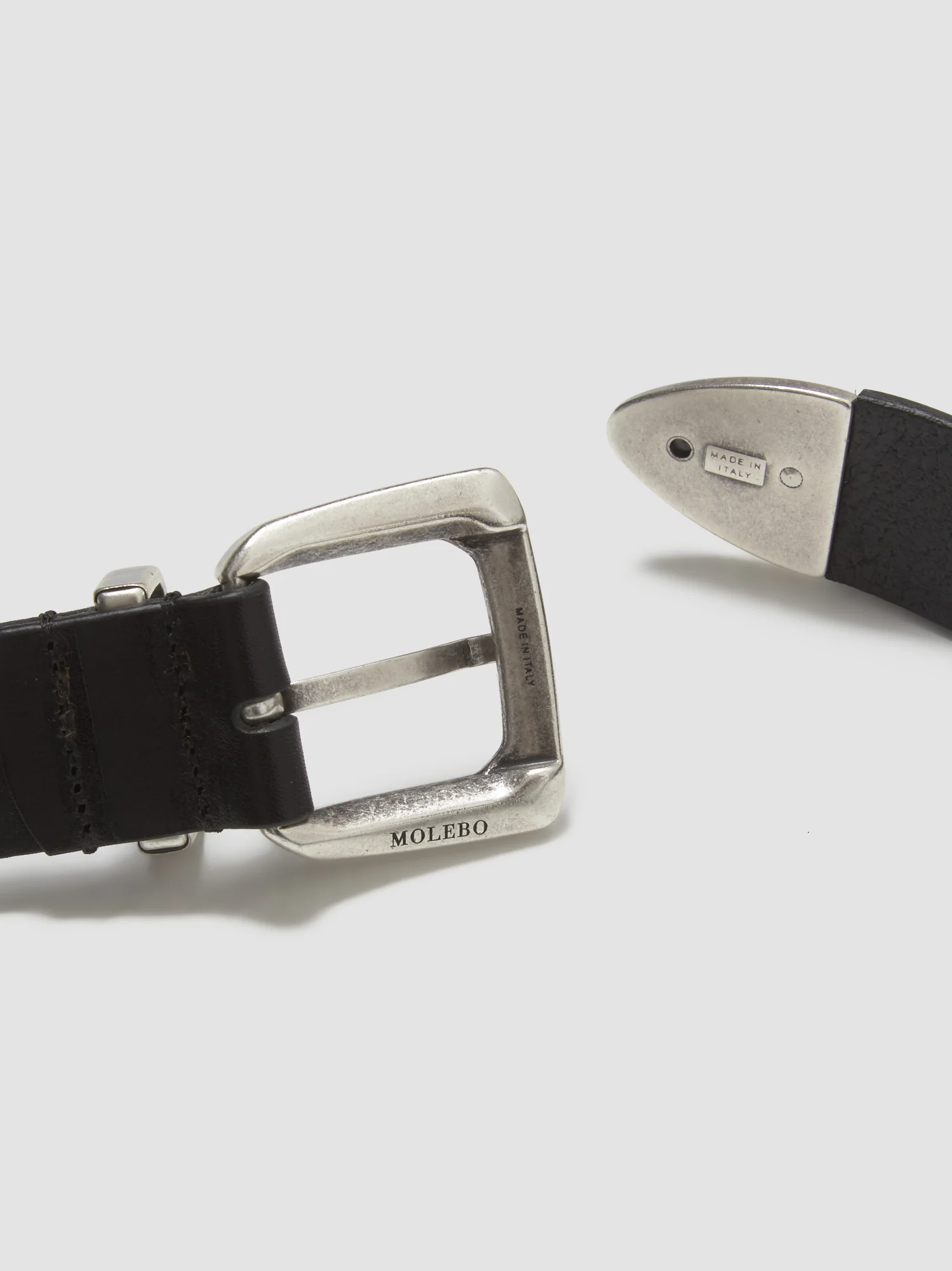 M2418 Leather Belt in Black - Image 2