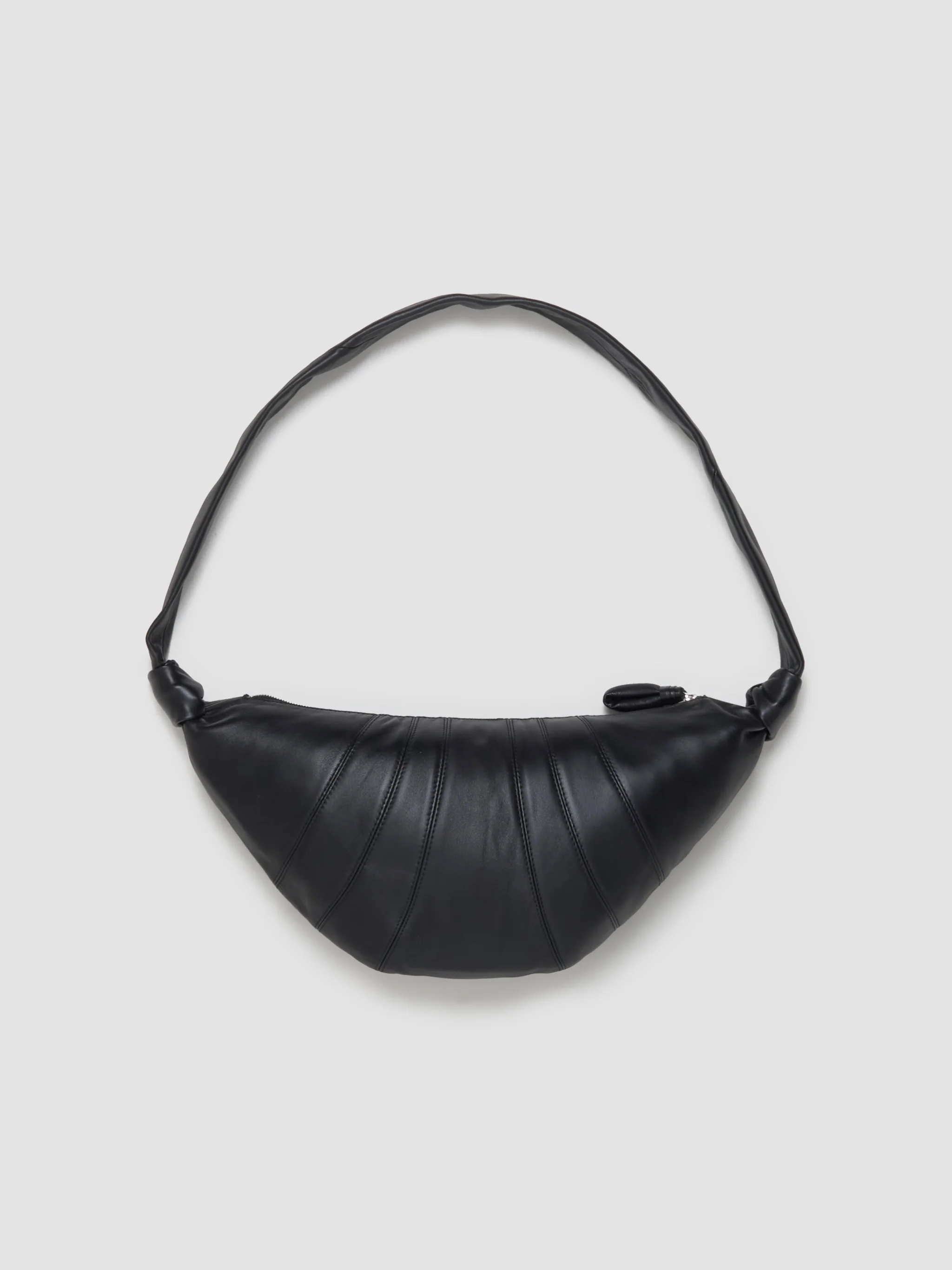 Medium Croissant Bag in Black - Image 3