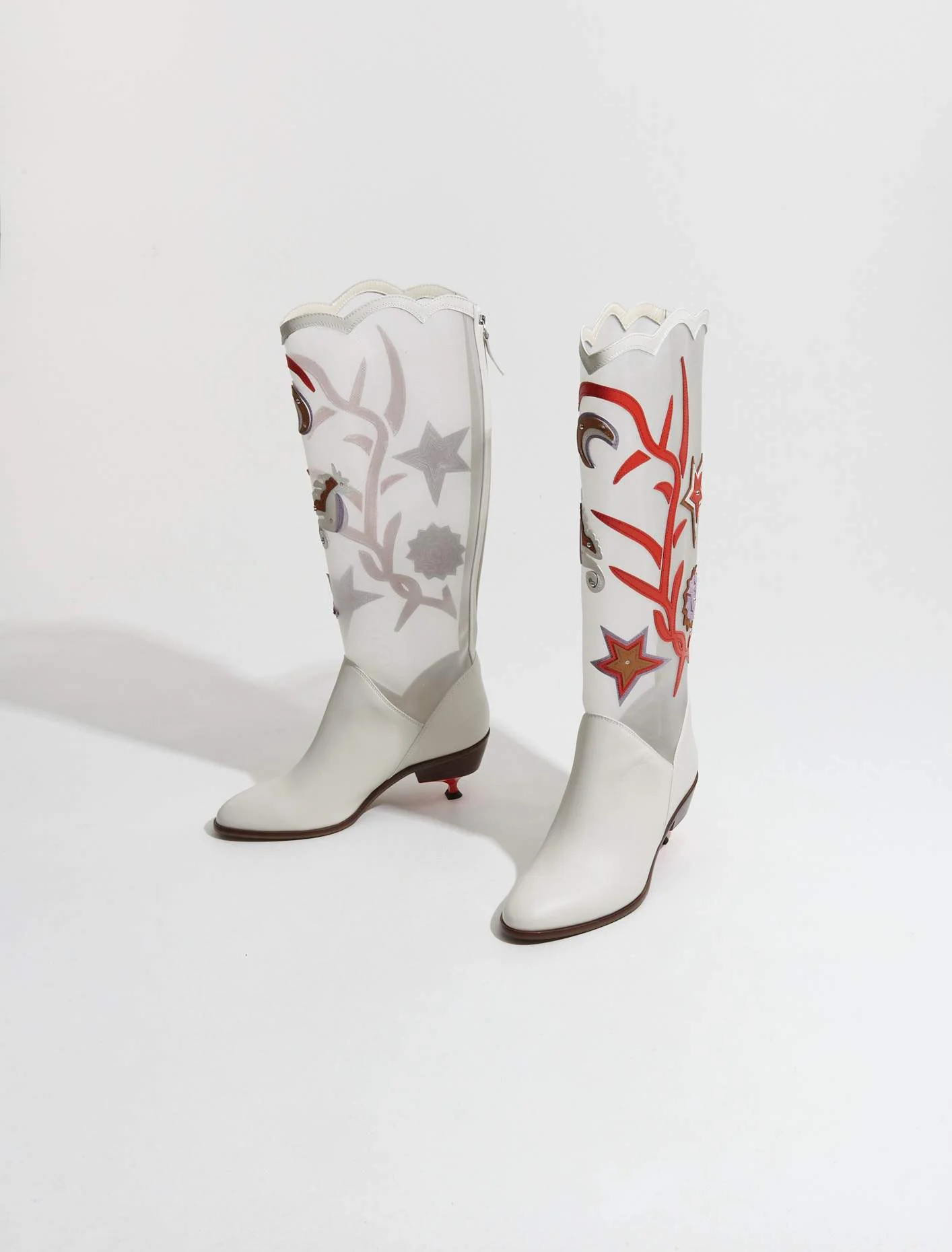 Mirka Boots in Cream Multi - Image 6