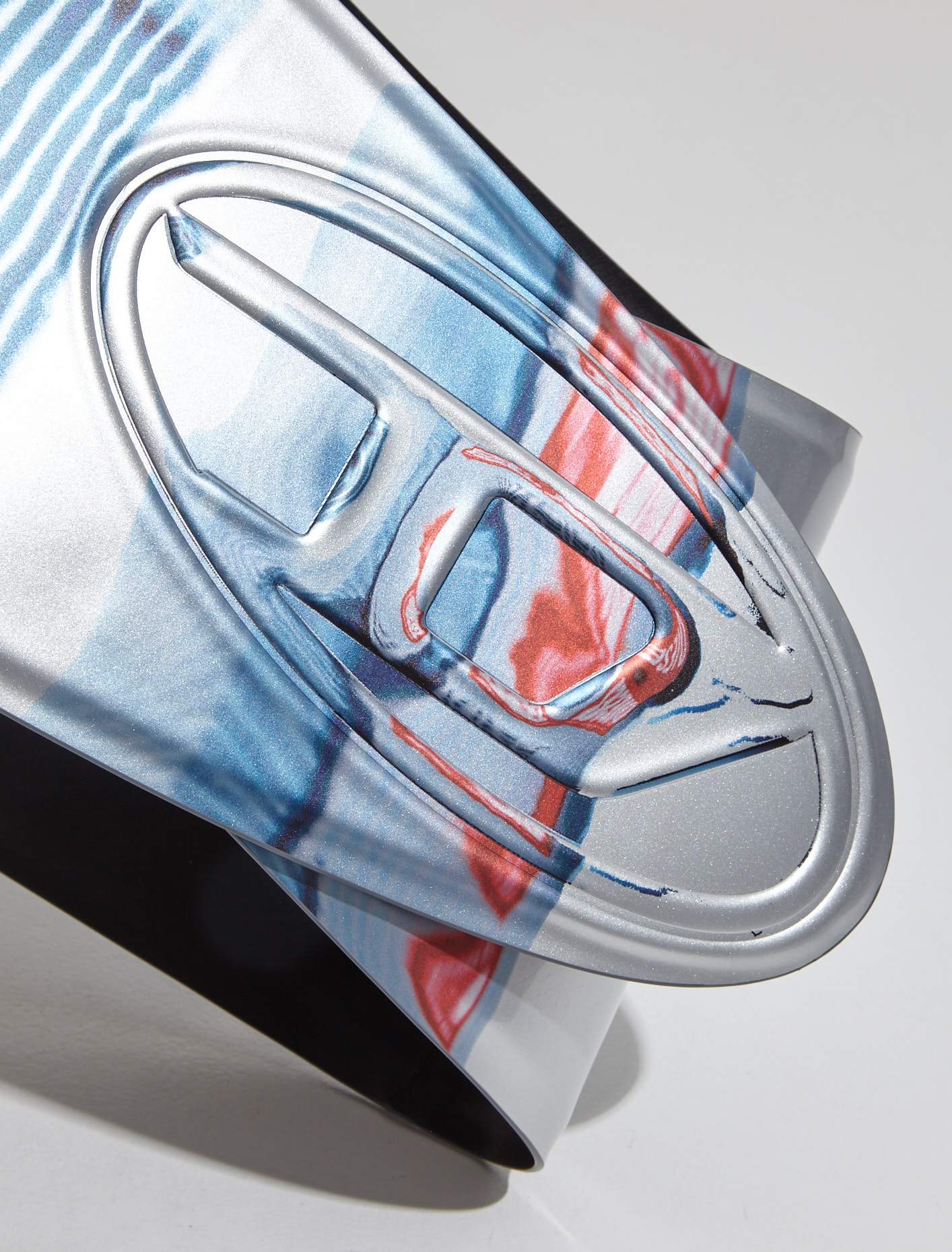 Oval D Logo B-Berny Belt/Skirt in Silver - Image 2