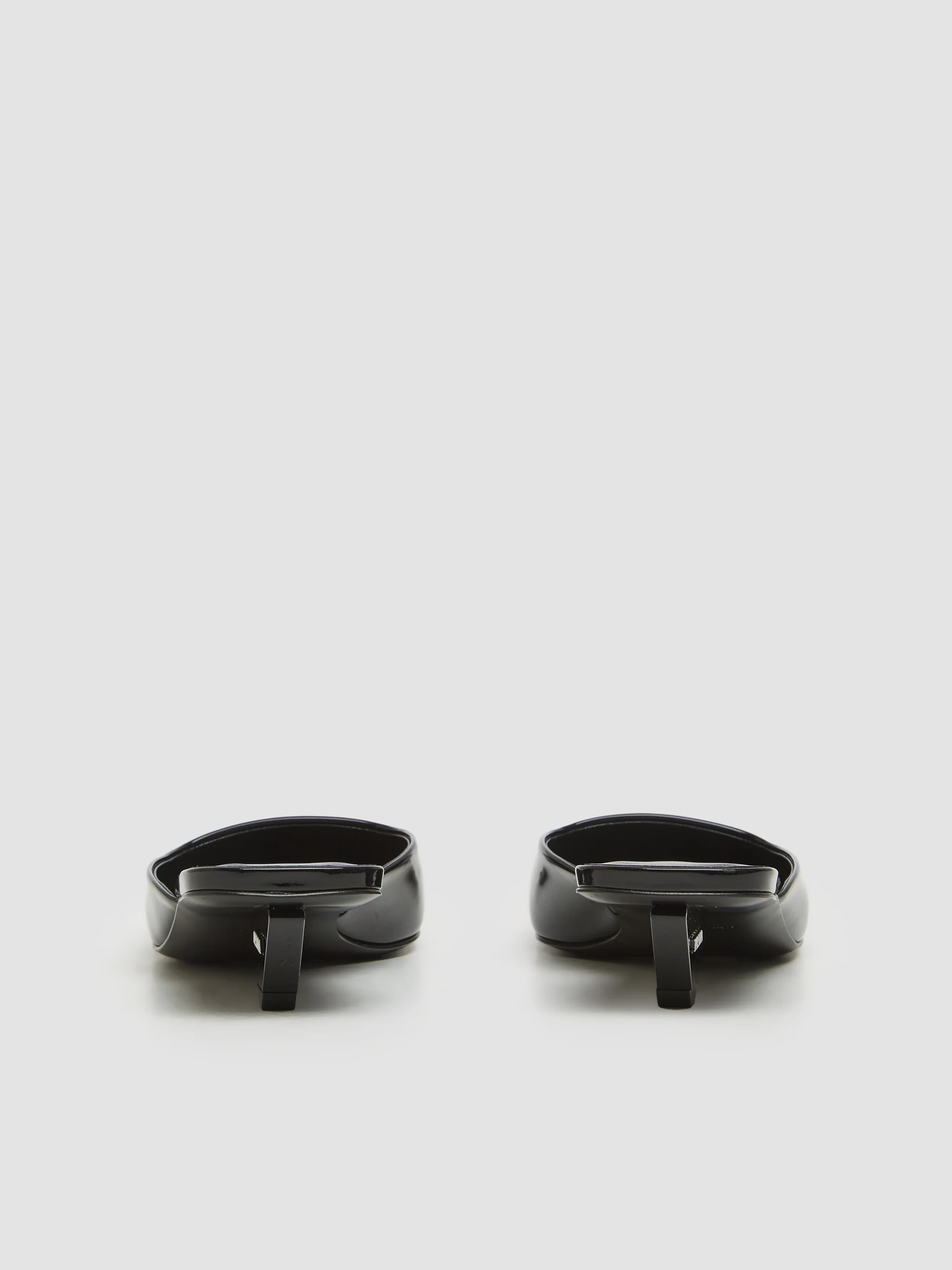 Patent Leather Mules in Black - Image 4