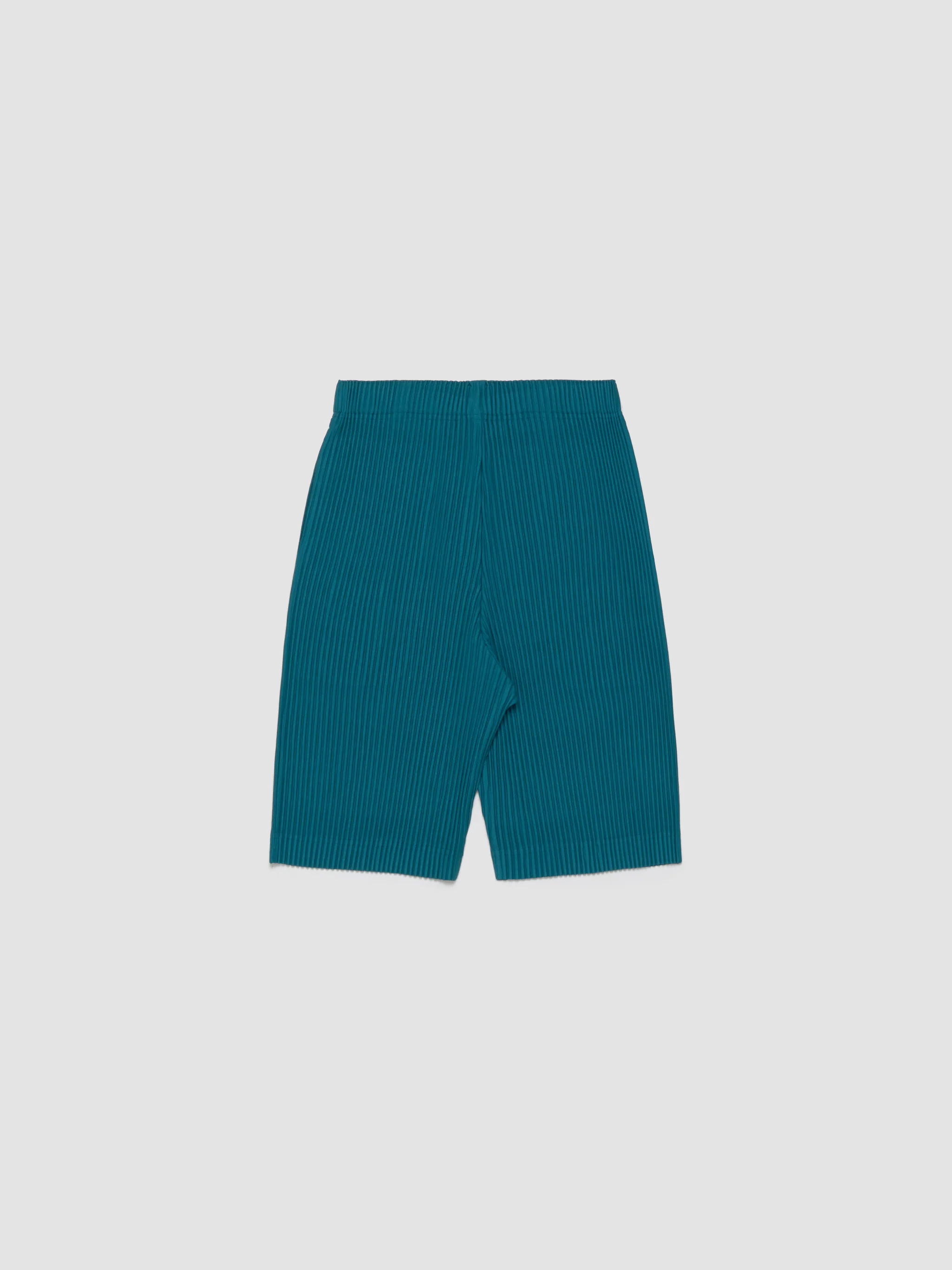 Pleated Shorts in Teal Green - Image 4