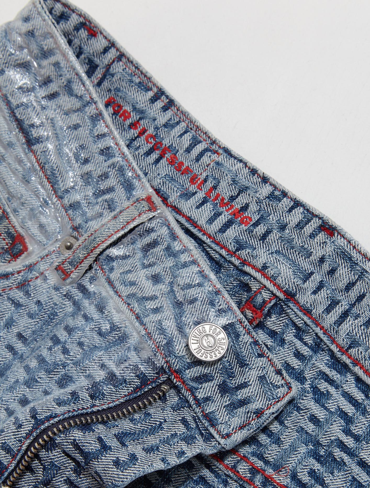 Ron Skirt in Monogram Blue - Image 2