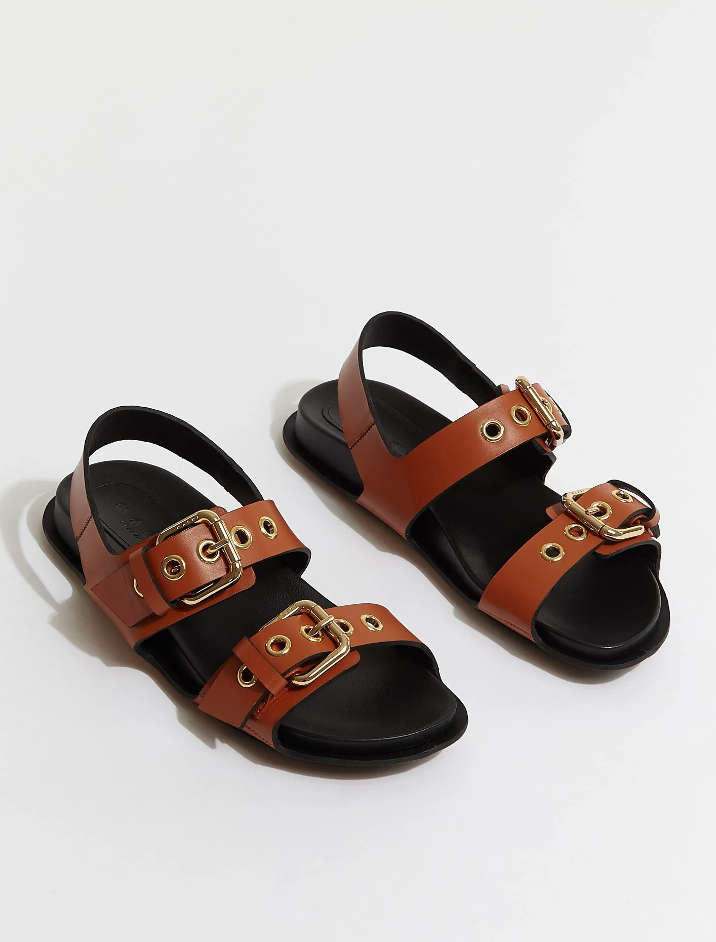 Sandals in Cigar & Black - Image 2