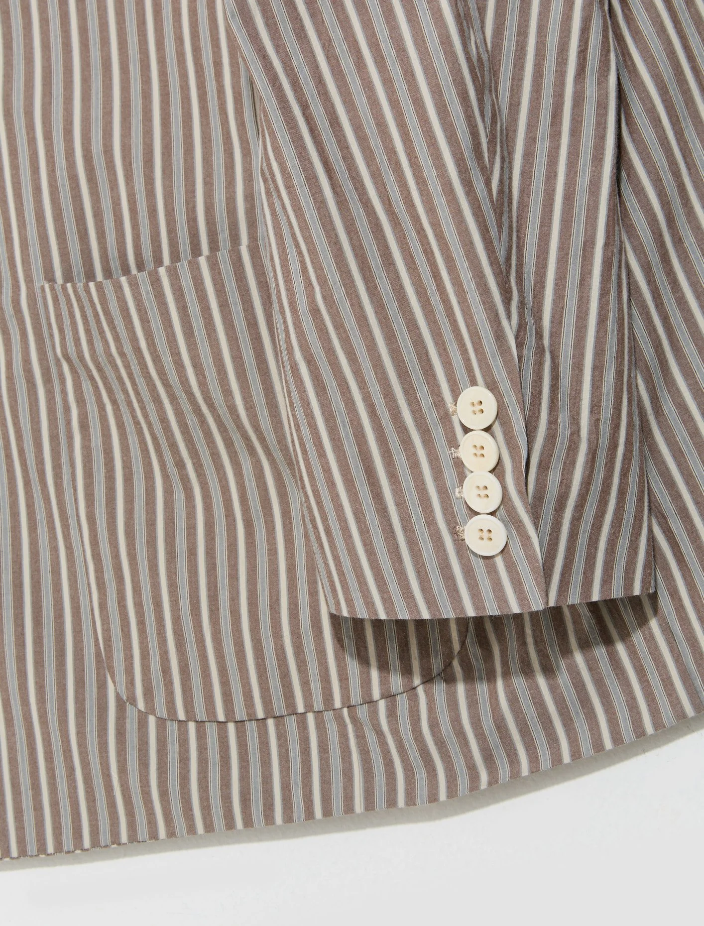 Slim Tailored Blazer in Brown - Image 4