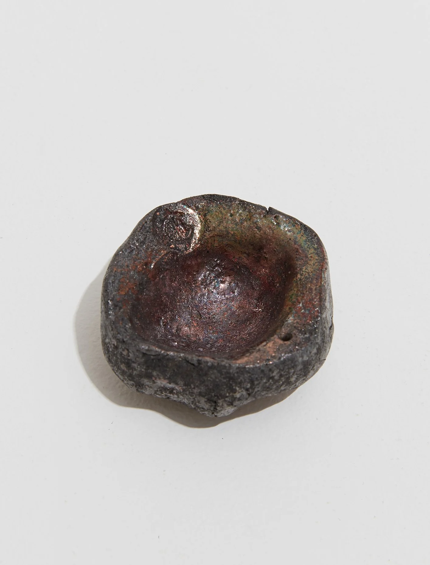 Small Raku Incense Bowl - Image 11